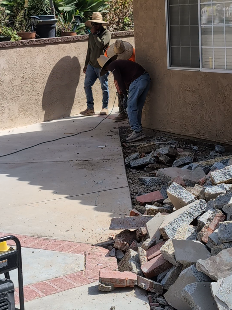 Backyard Concrete Slab & Brick Ribbon Patio Demolition in San Diego (2026 Jackhammer Tear-Out Guide)