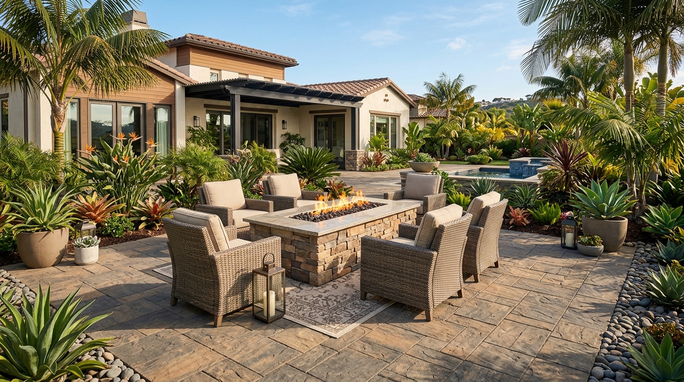 Belgard Avalon Slate Paver Patio Installation in San Marcos