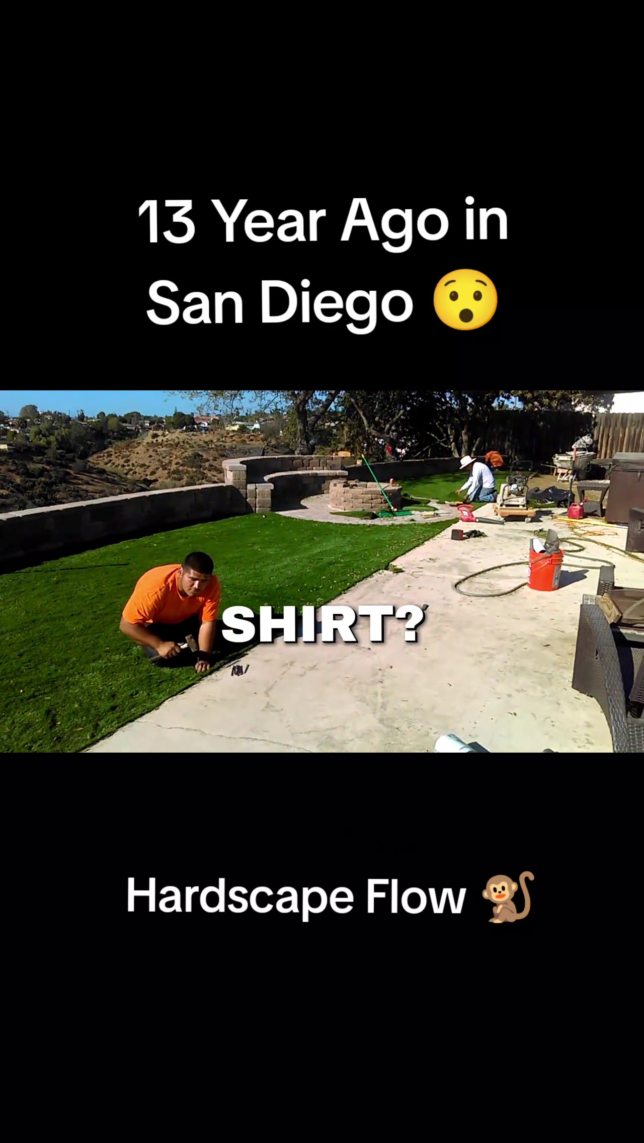 Canyon Lot Backyard Remodel: Retaining Walls, Built-In Fire Pit & Artificial Turf in San Diego