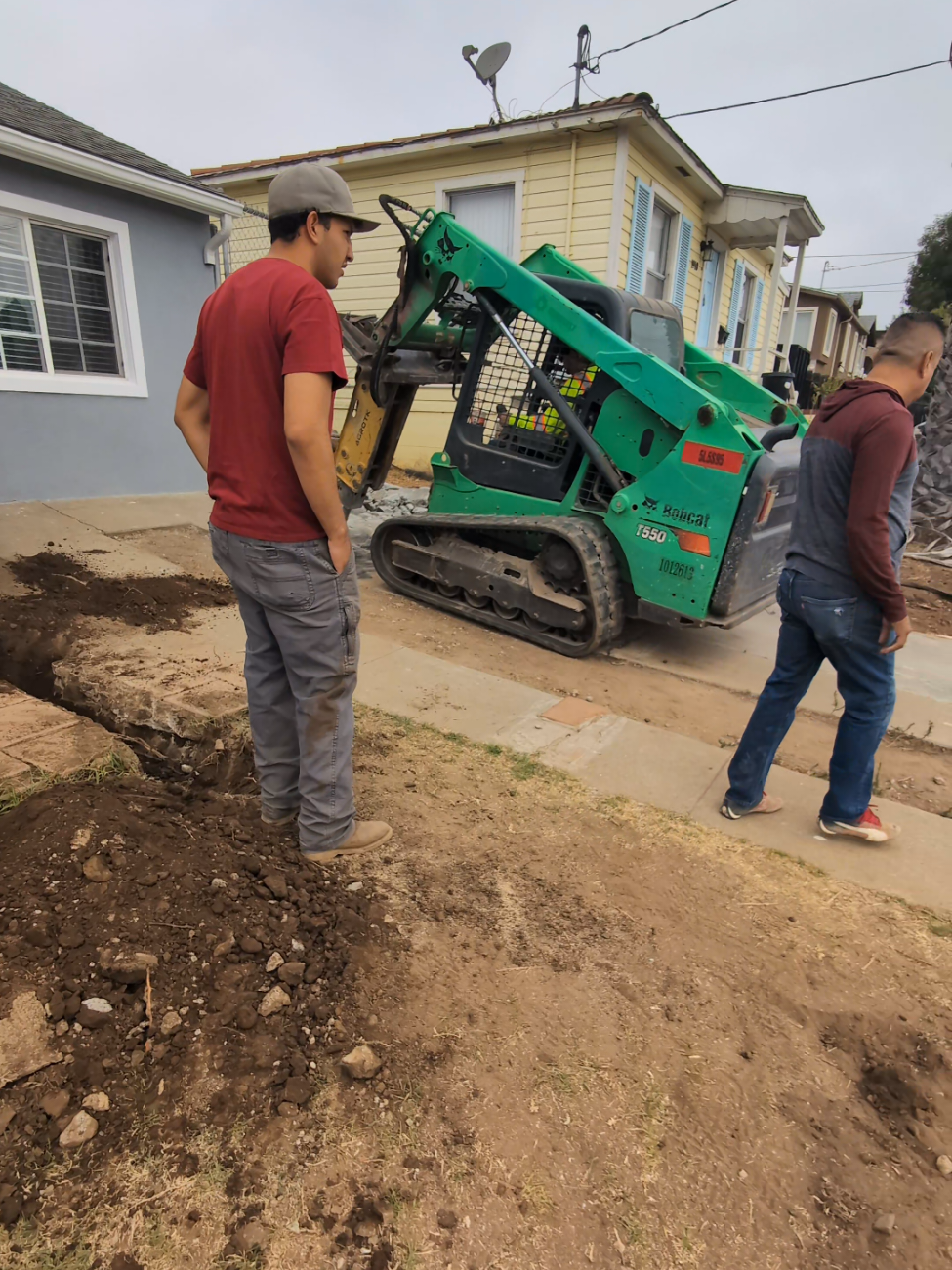 Concrete Demolition & Foundation Trenching for Retaining Walls in San Diego