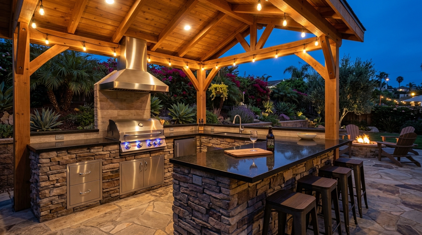 Hardscape Project vinyl plank flooring installed in San Diego home by Hardscape Flow