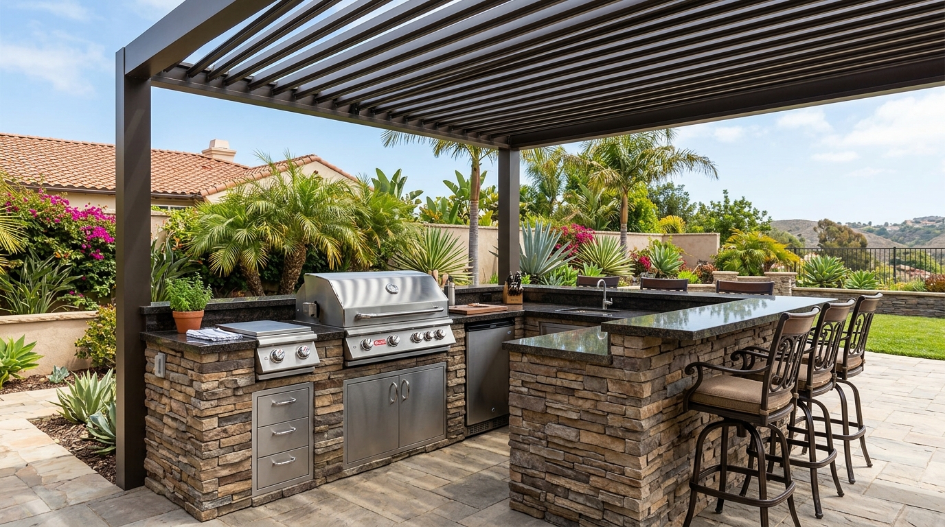Hardscape Project vinyl plank flooring installed in San Diego home by Hardscape Flow