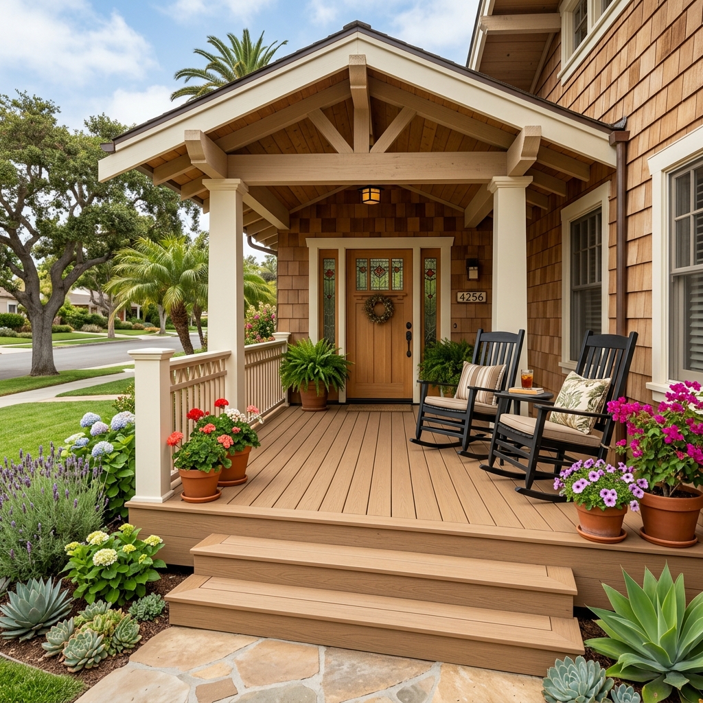 Trex Select Malted Barley — Warm Barley Tan vinyl plank flooring installed in San Diego home by Hardscape Flow
