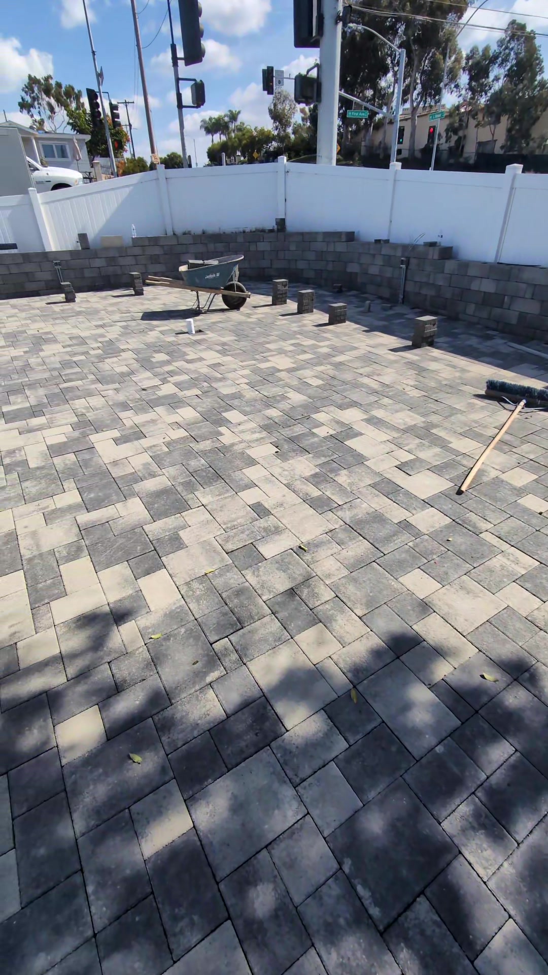 Large-Scale Paver Patio & Courtyard Installation: Interlocking Ashlar Systems in San Diego