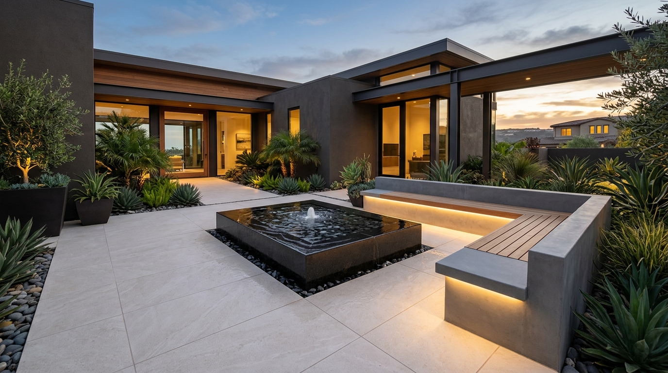 Hardscape Project vinyl plank flooring installed in San Diego home by Hardscape Flow