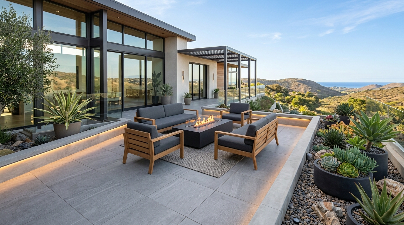Hardscape Project vinyl plank flooring installed in San Diego home by Hardscape Flow