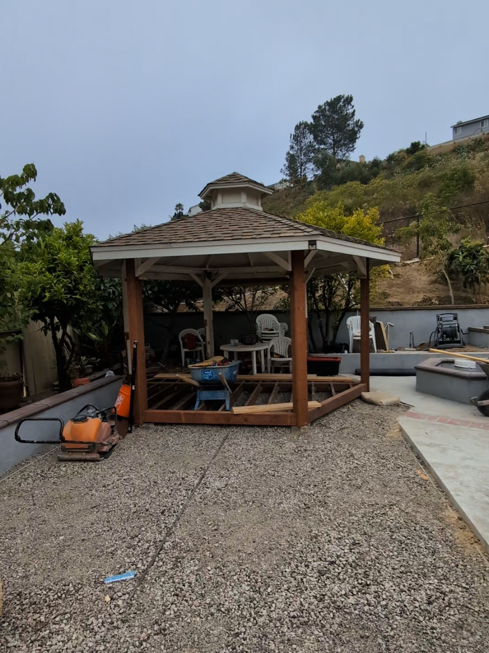 Building a Freestanding Octagonal Cupola Gazebo: Sub-Frame Joists & Compacted Crushed Granite Pads in San Diego (2026)