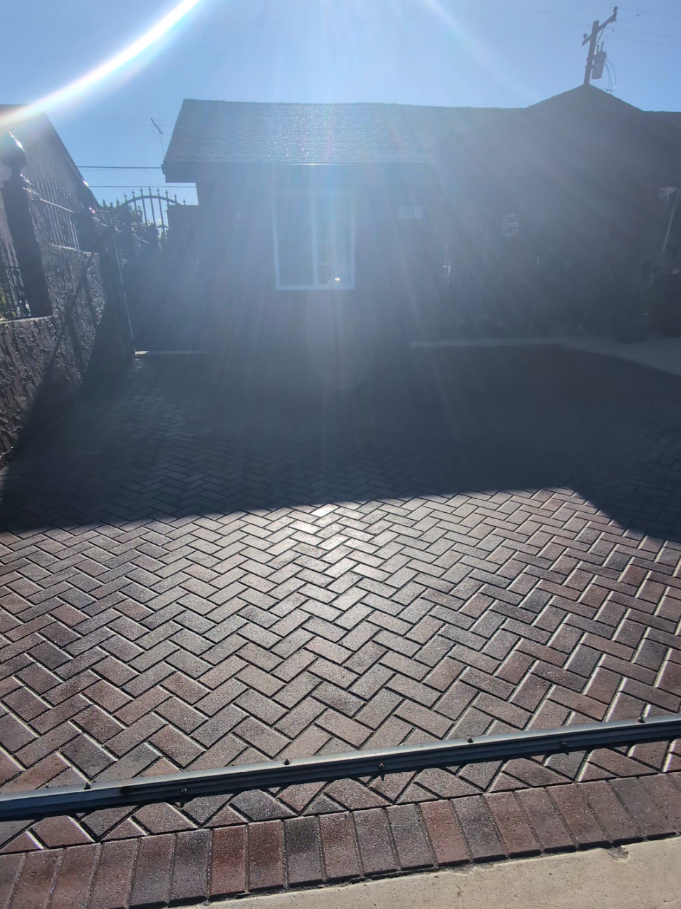 Herringbone Paver Driveway Resealing in San Diego: Deep Cleaning & Wet-Look Protection