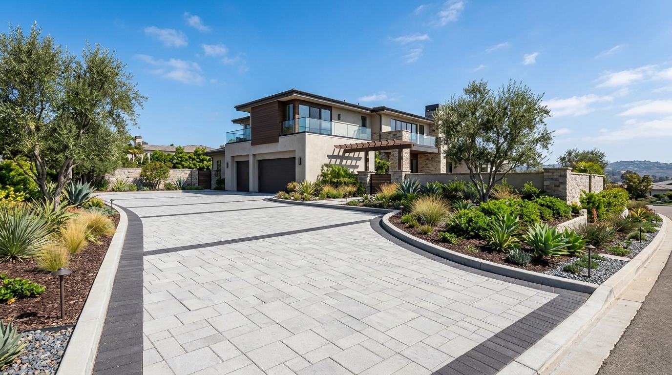 Interlocking Paver Driveway Installation in La Jolla: Cost & Design Guide