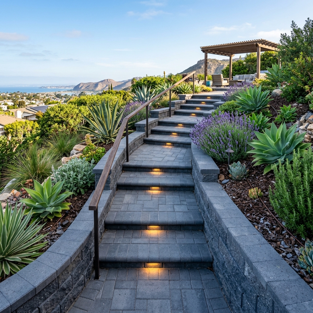 Hardscape Project vinyl plank flooring installed in San Diego home by Hardscape Flow