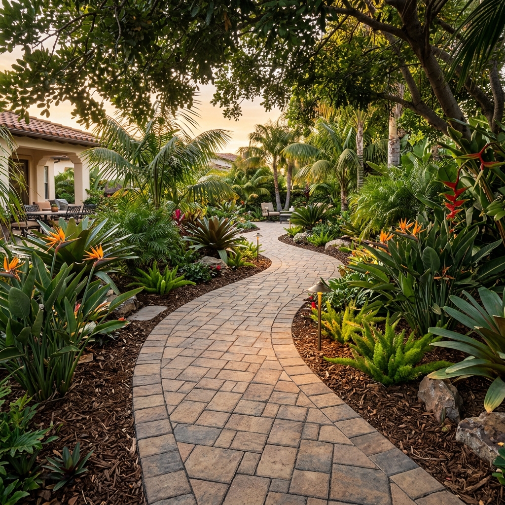 Garden Path vinyl plank flooring installed in San Diego home by Hardscape Flow
