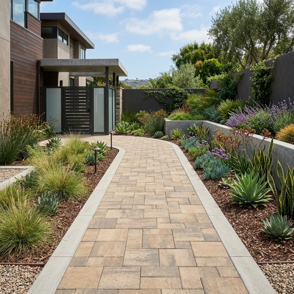 Belgard Catalina Grana — Fossil Blend vinyl plank flooring installed in San Diego home by Hardscape Flow