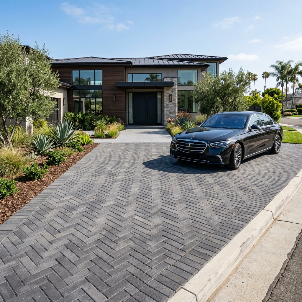 Belgard Catalina Grana — Charcoal Blend vinyl plank flooring installed in San Diego home by Hardscape Flow