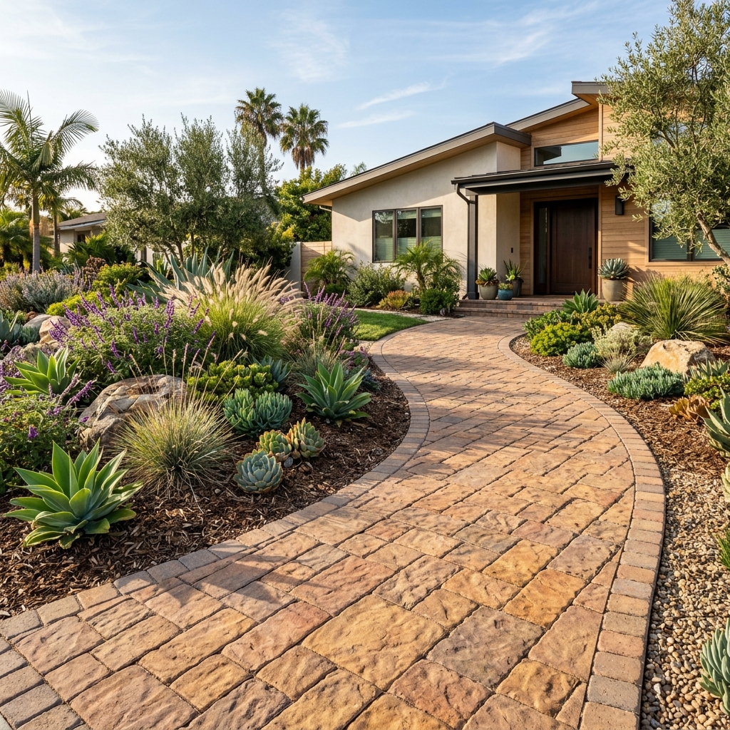 Belgard Appian Stone — Victorian Blend vinyl plank flooring installed in San Diego home by Hardscape Flow