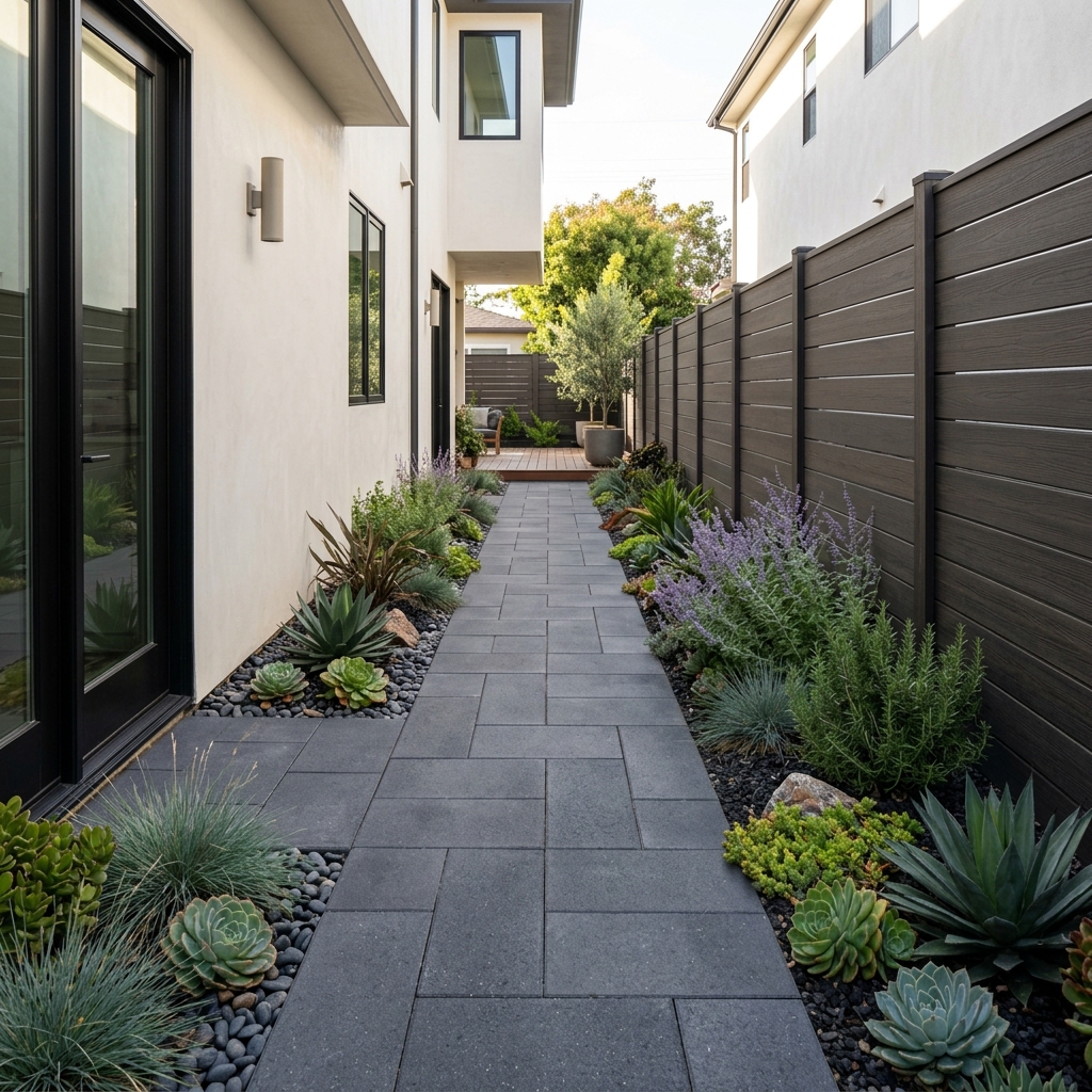 Belgard Basalt — Midnight Gray vinyl plank flooring installed in San Diego home by Hardscape Flow