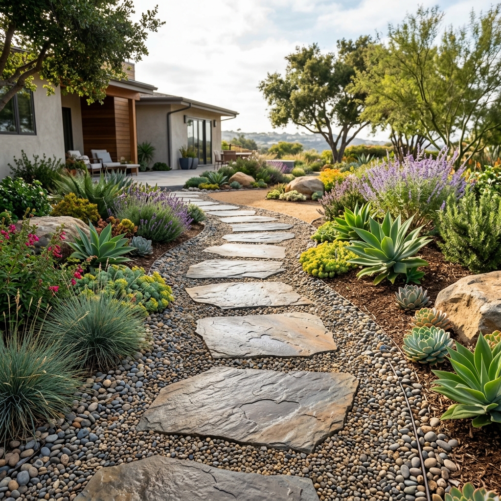 Belgard Avalon Slate — Bella Blend vinyl plank flooring installed in San Diego home by Hardscape Flow