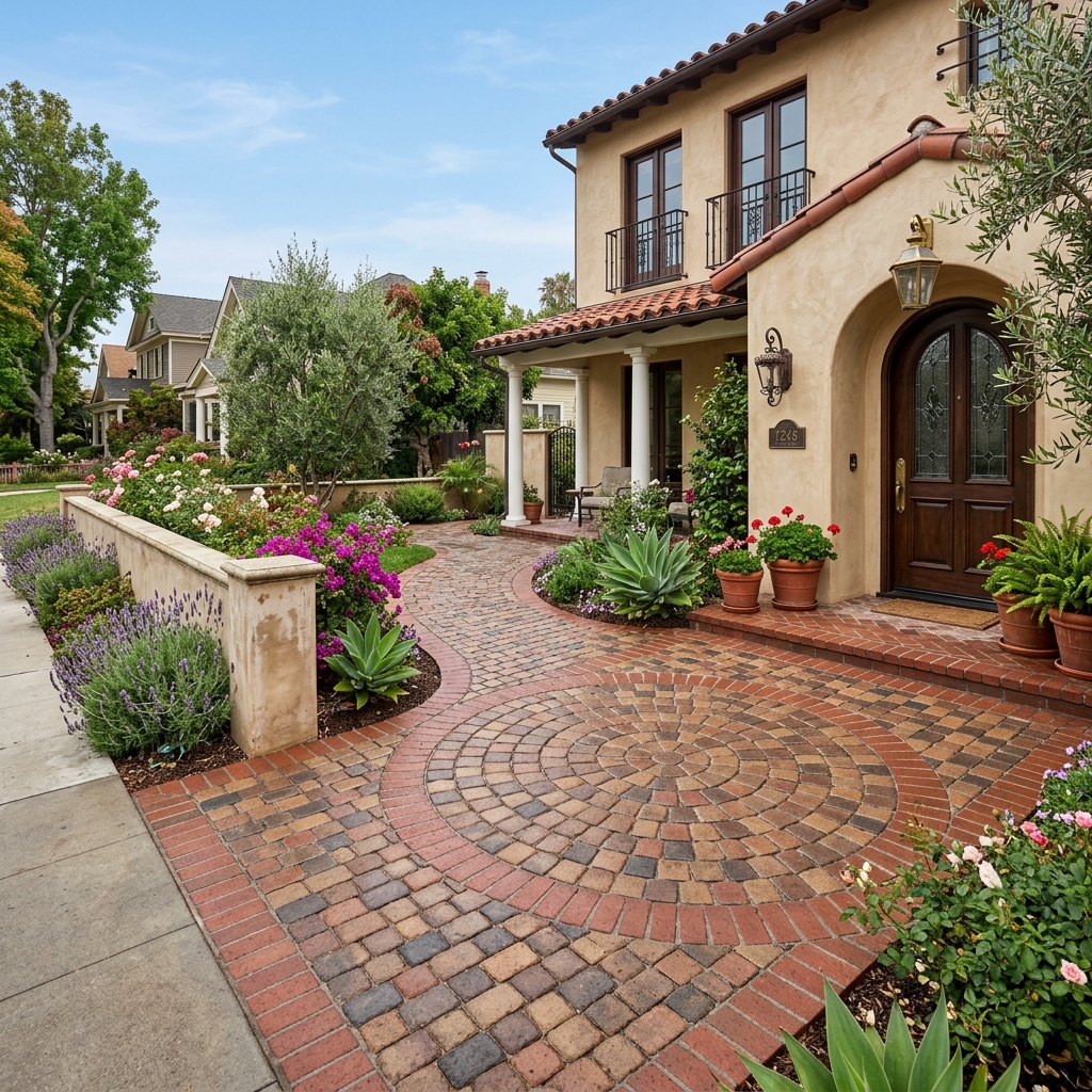 Belgard Belgian Cobble — Victorian Blend vinyl plank flooring installed in San Diego home by Hardscape Flow