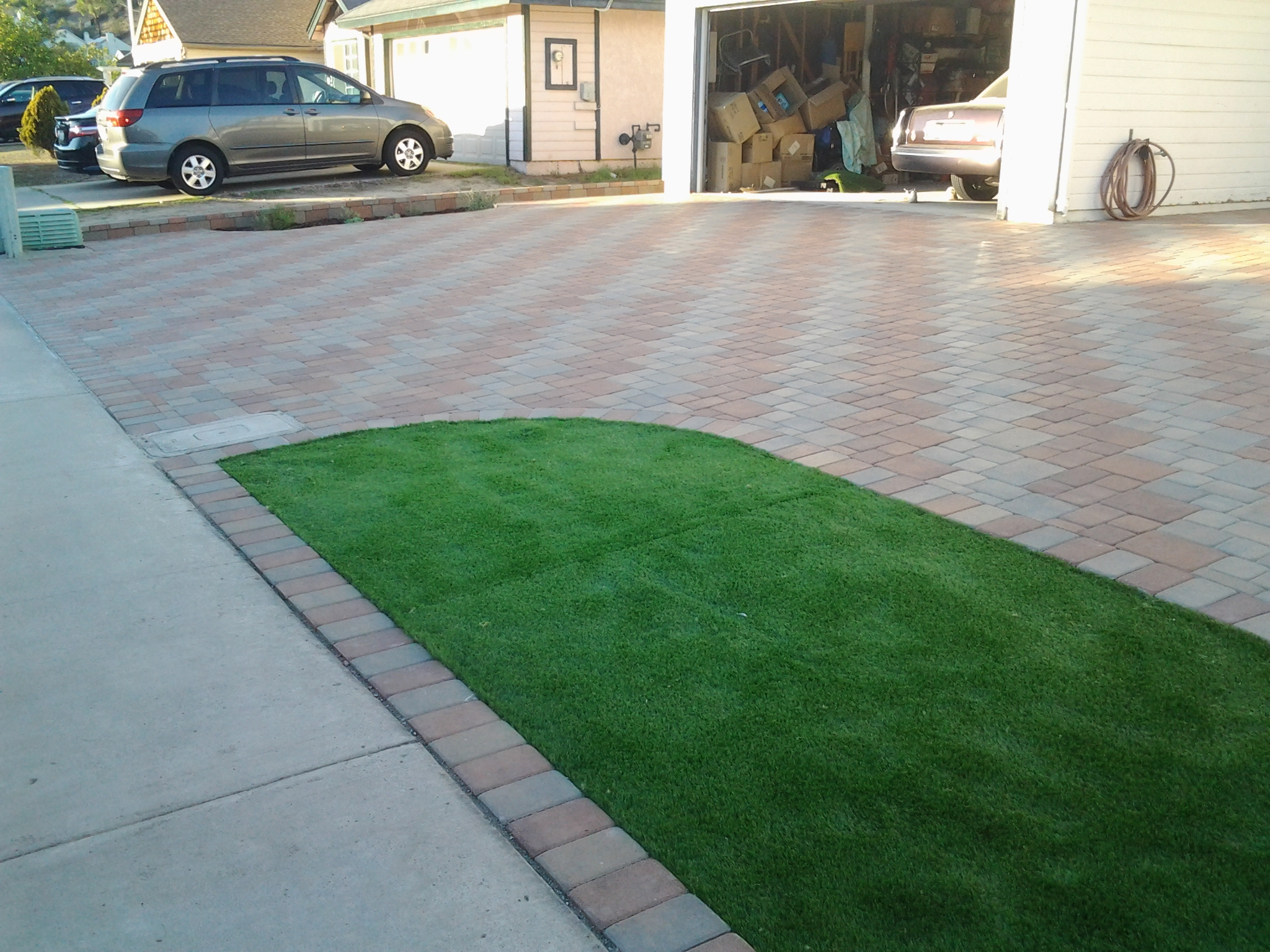 Paver Driveway — San Diego Project vinyl plank flooring installed in San Diego home by Hardscape Flow