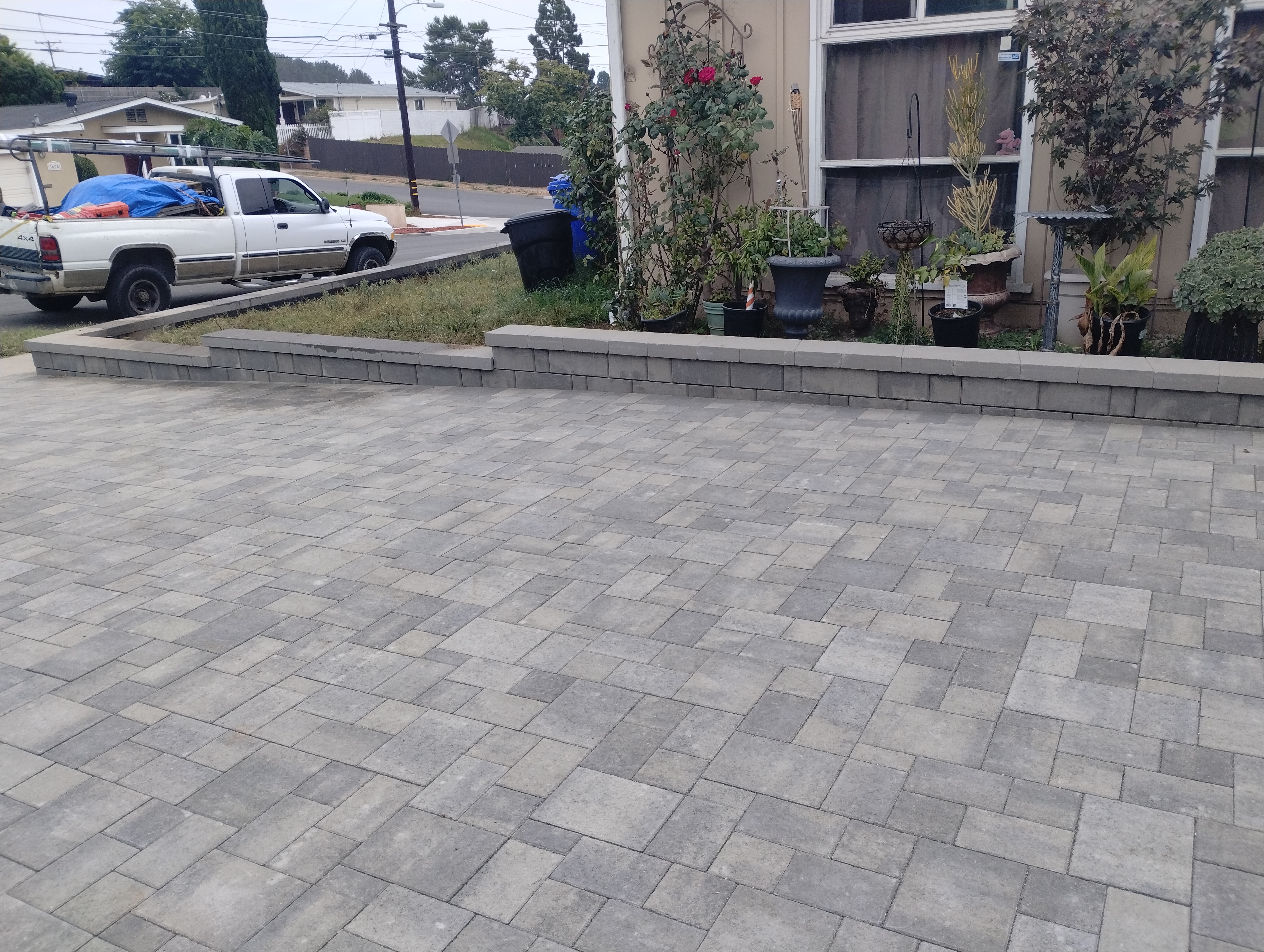 Paver Driveway — San Diego Project vinyl plank flooring installed in San Diego home by Hardscape Flow