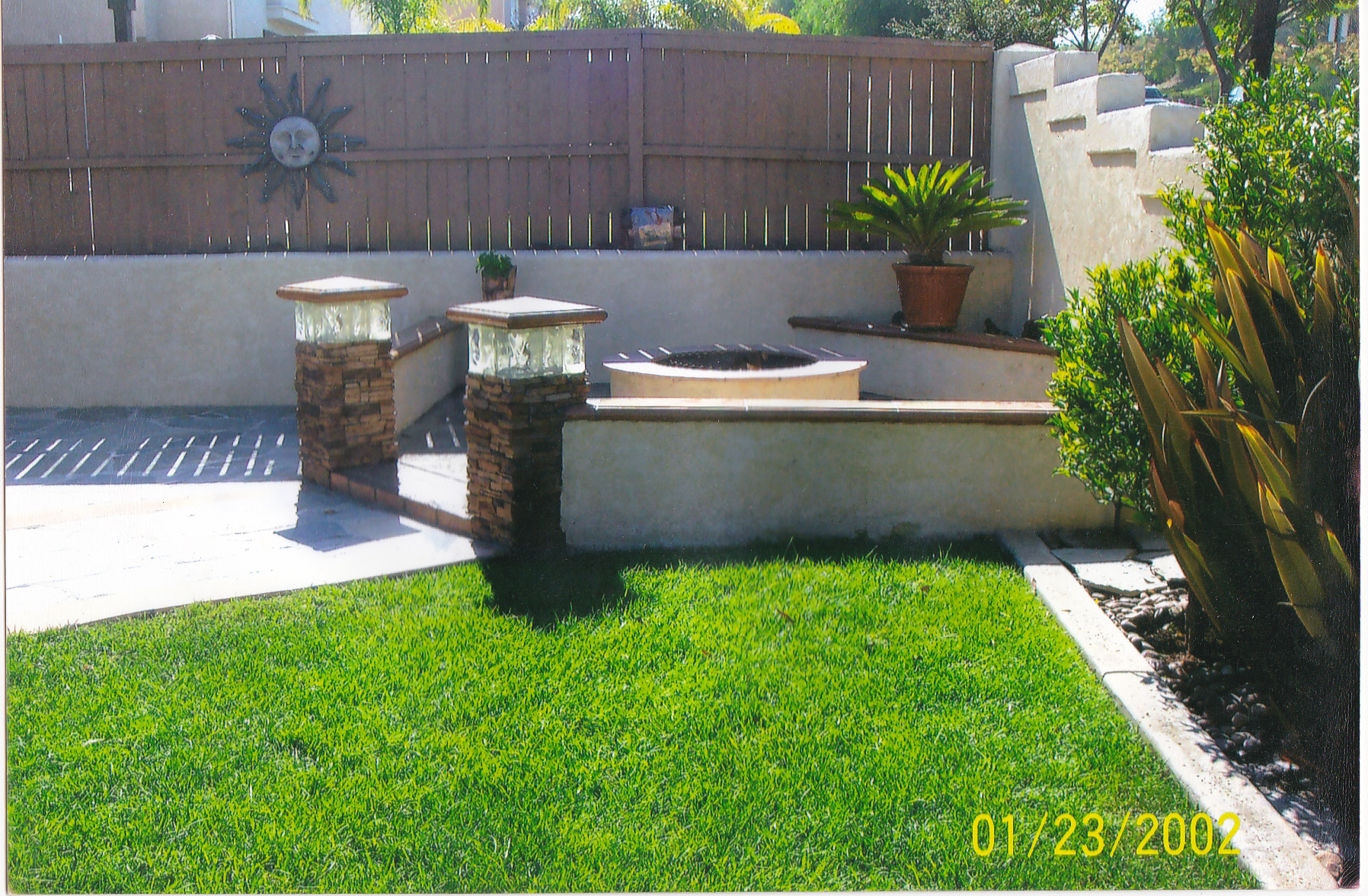 Fire Pit Installation — San Diego Project vinyl plank flooring installed in San Diego home by Hardscape Flow
