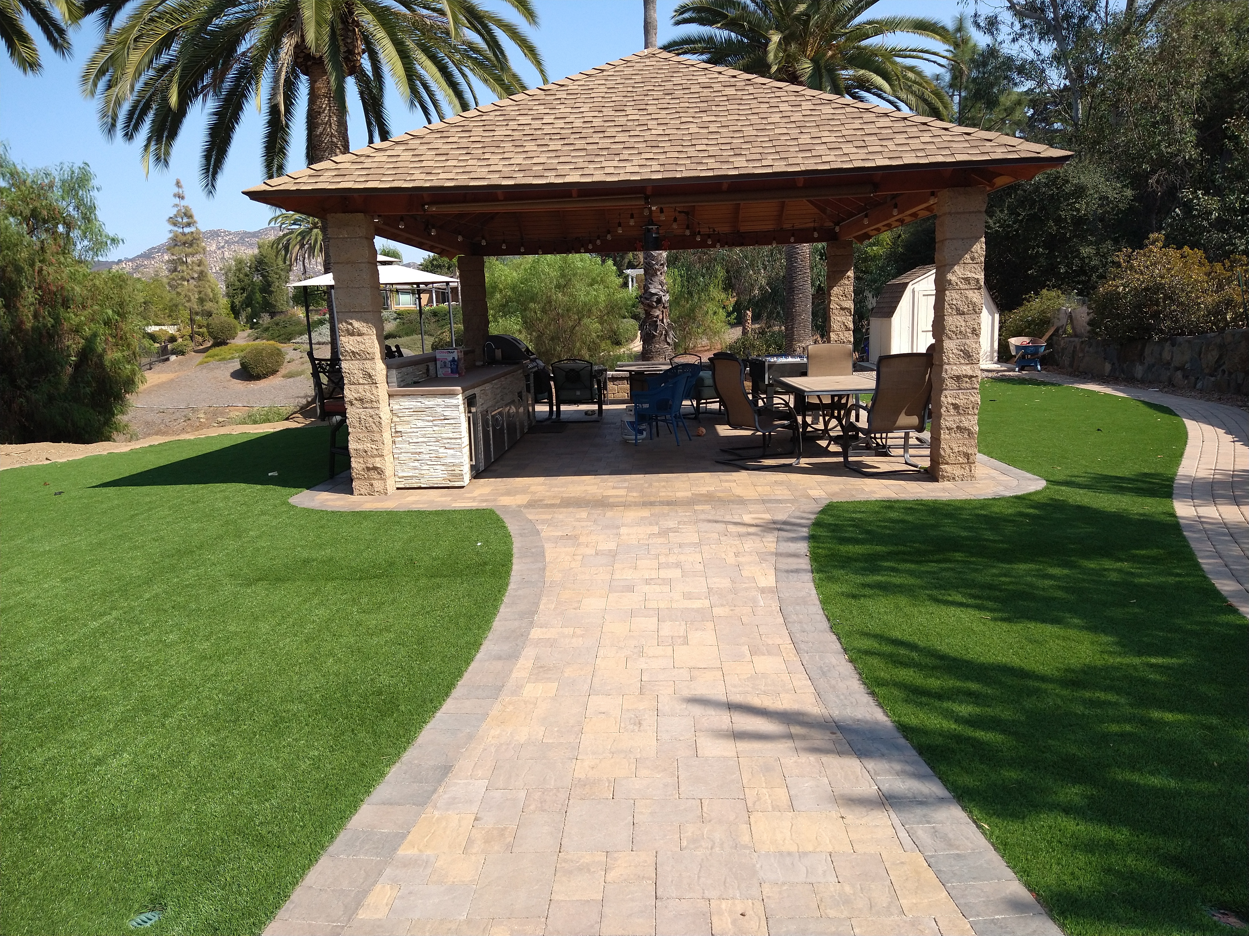 Paver Patio — San Diego Project vinyl plank flooring installed in San Diego home by Hardscape Flow