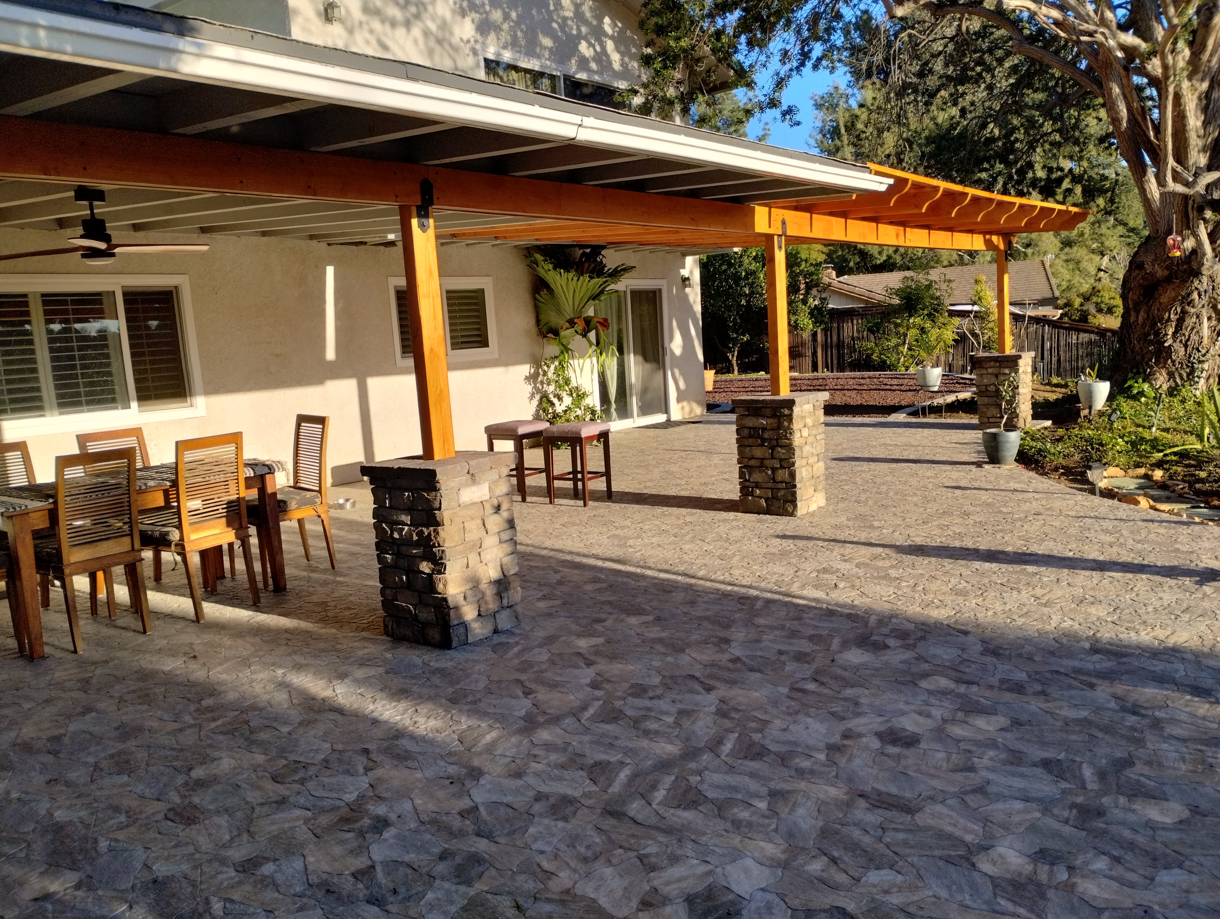 Paver Patio — San Diego Project vinyl plank flooring installed in San Diego home by Hardscape Flow