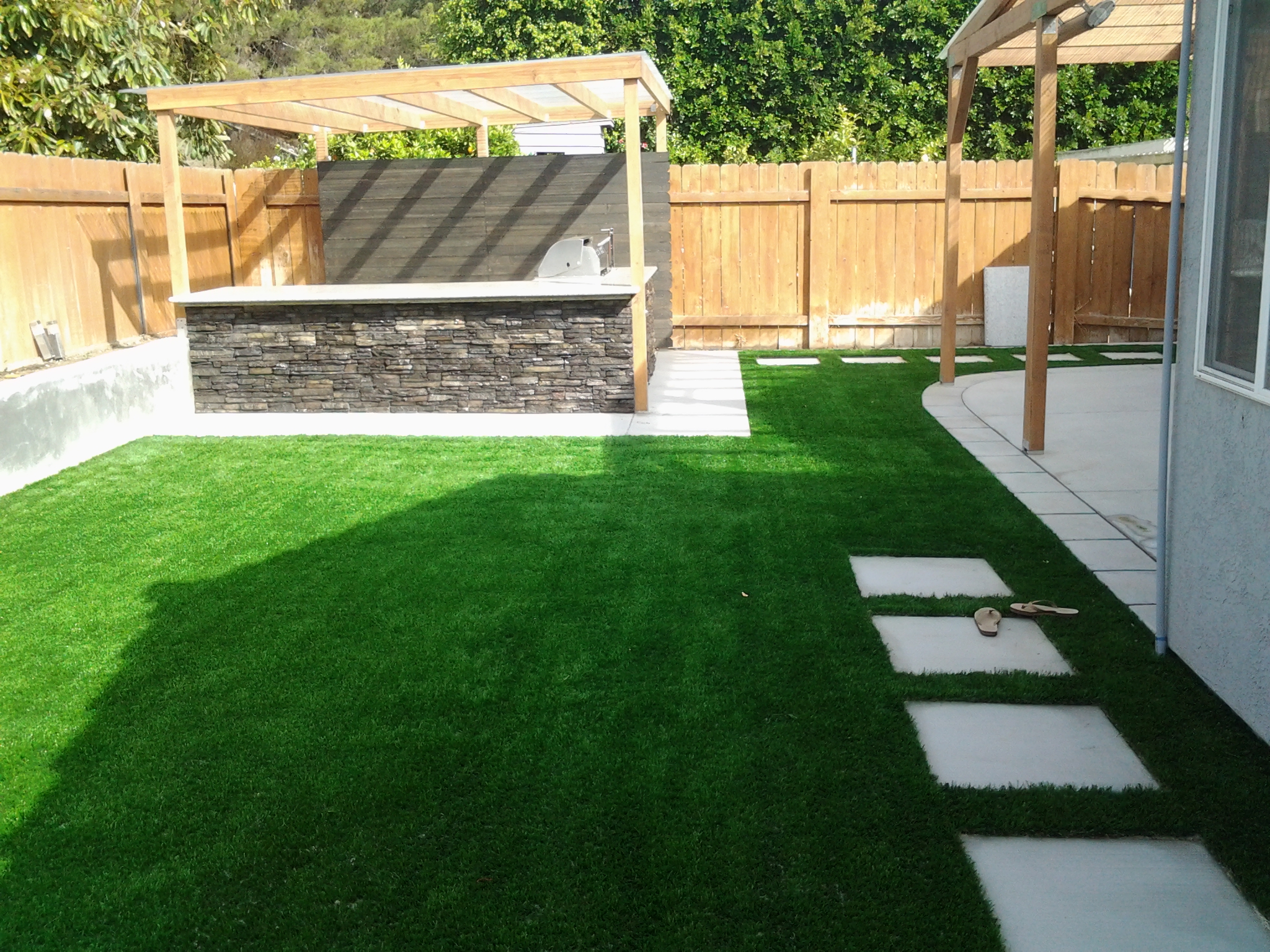 Artificial Turf Installation — San Diego Project vinyl plank flooring installed in San Diego home by Hardscape Flow