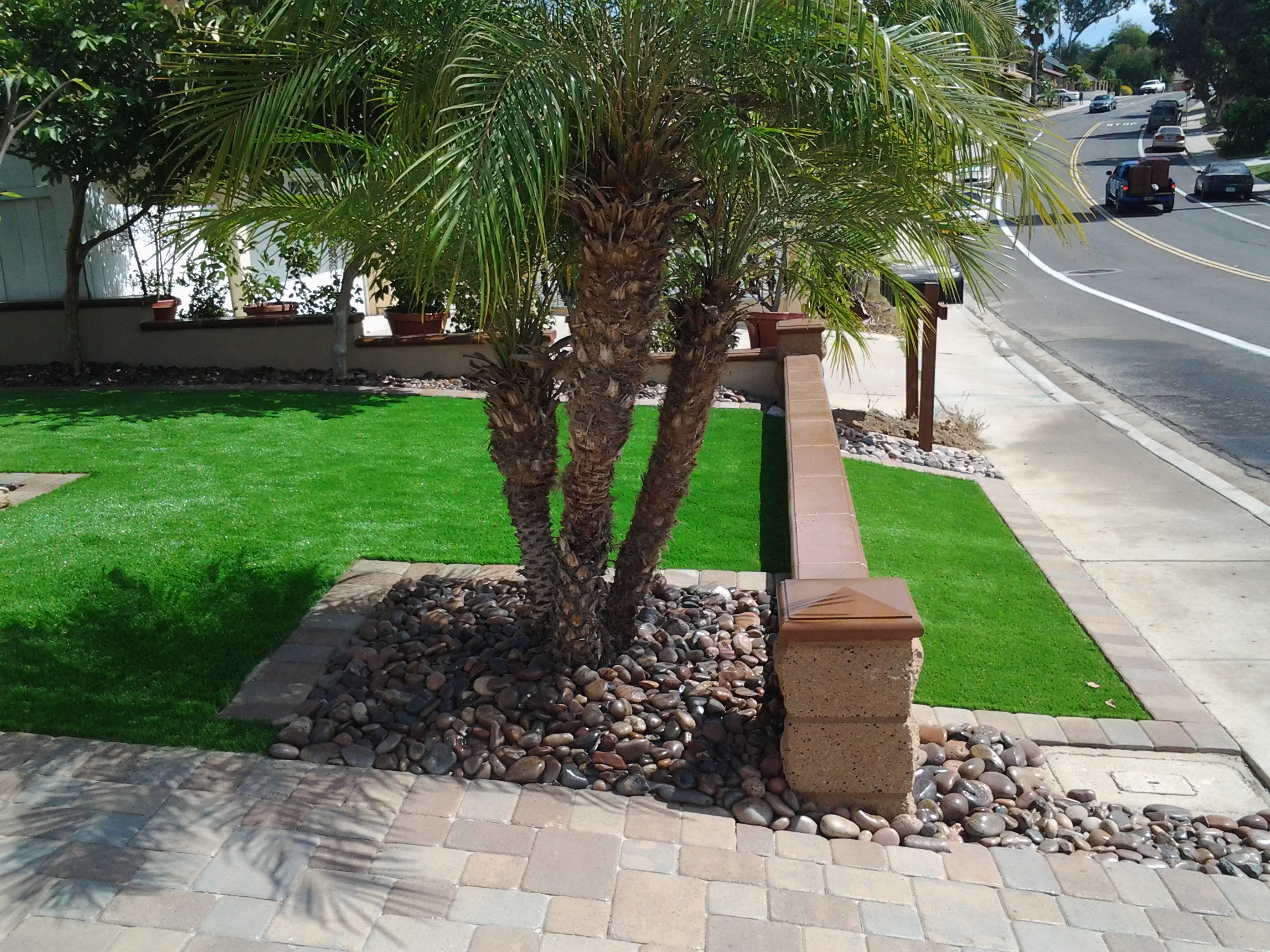 Artificial Turf Installation — San Diego Project vinyl plank flooring installed in San Diego home by Hardscape Flow