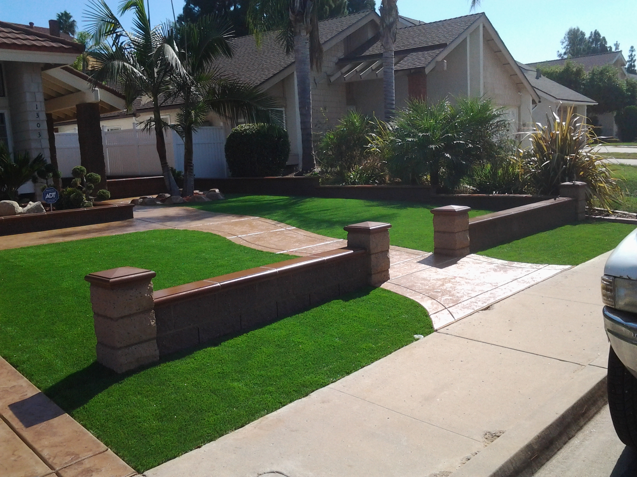 Artificial Turf Installation — San Diego Project vinyl plank flooring installed in San Diego home by Hardscape Flow