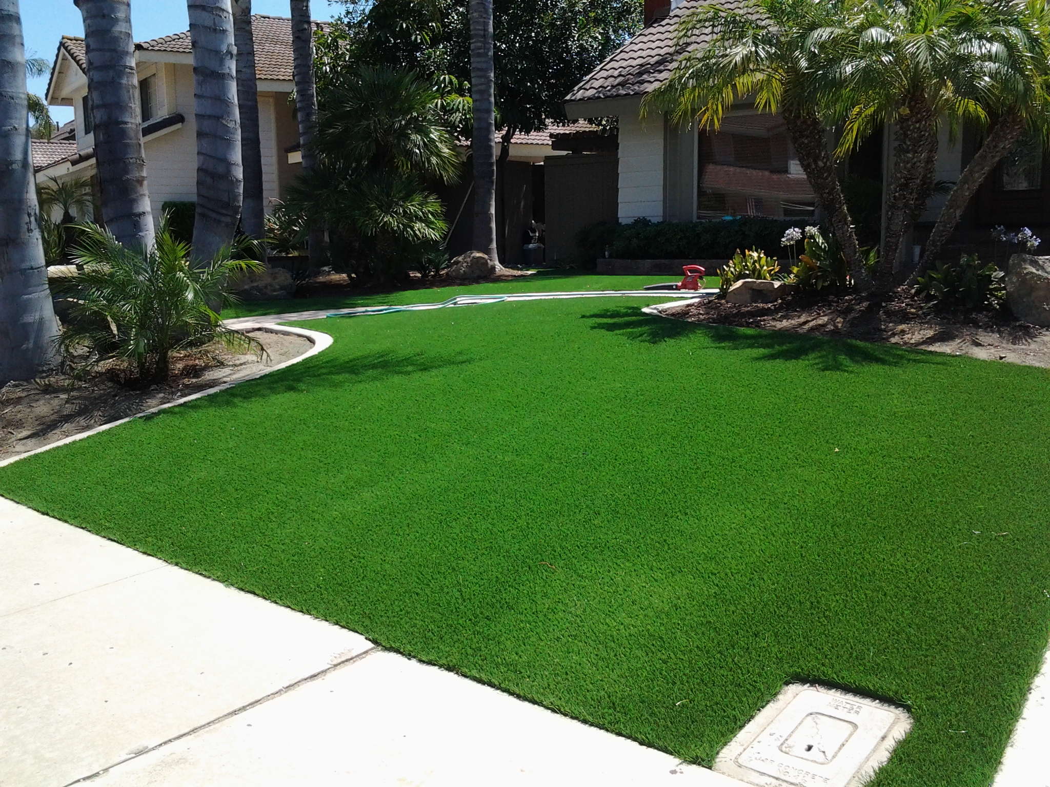 Artificial Turf Installation — San Diego Project vinyl plank flooring installed in San Diego home by Hardscape Flow
