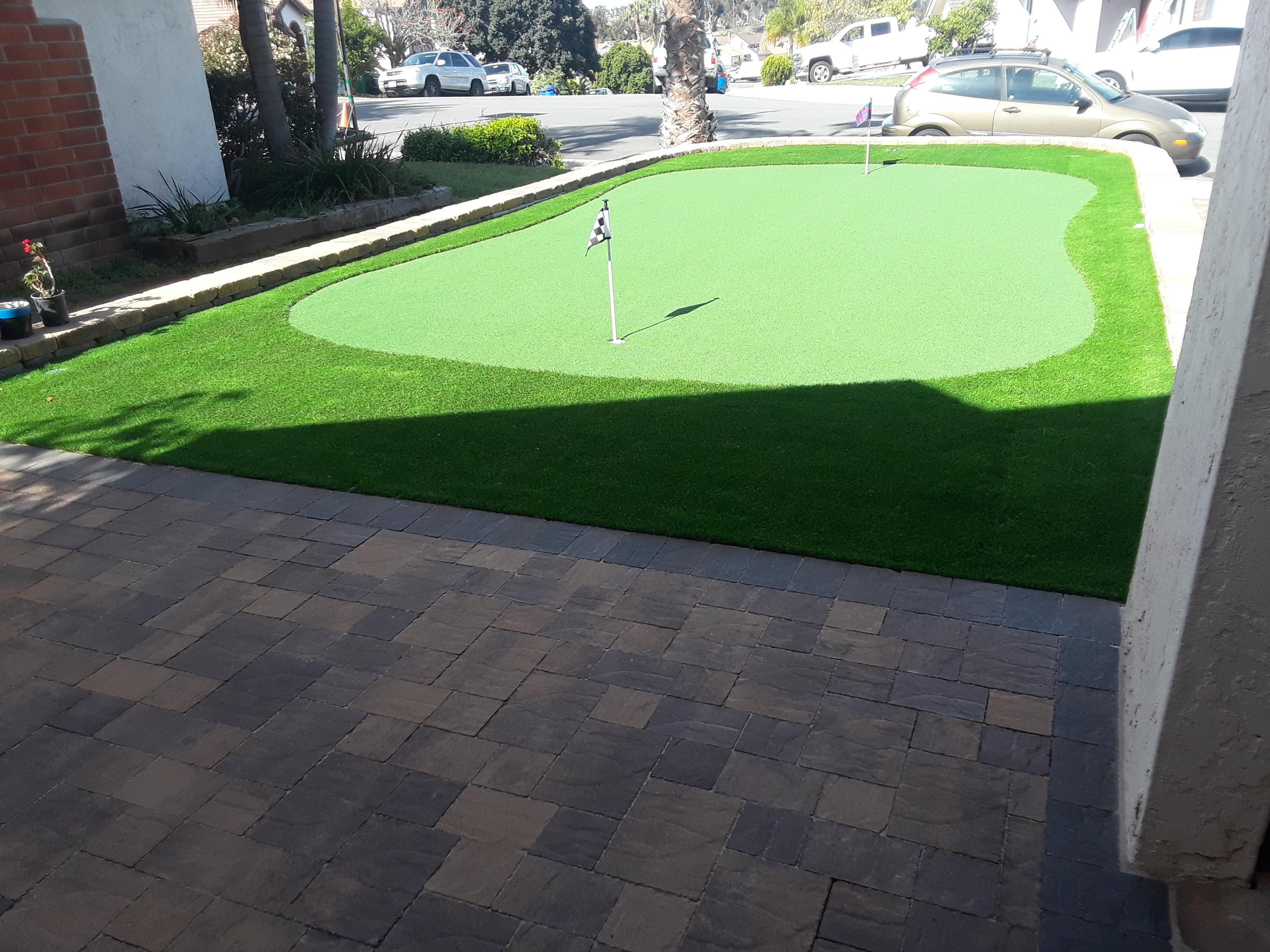 Artificial Turf Installation — San Diego Project vinyl plank flooring installed in San Diego home by Hardscape Flow
