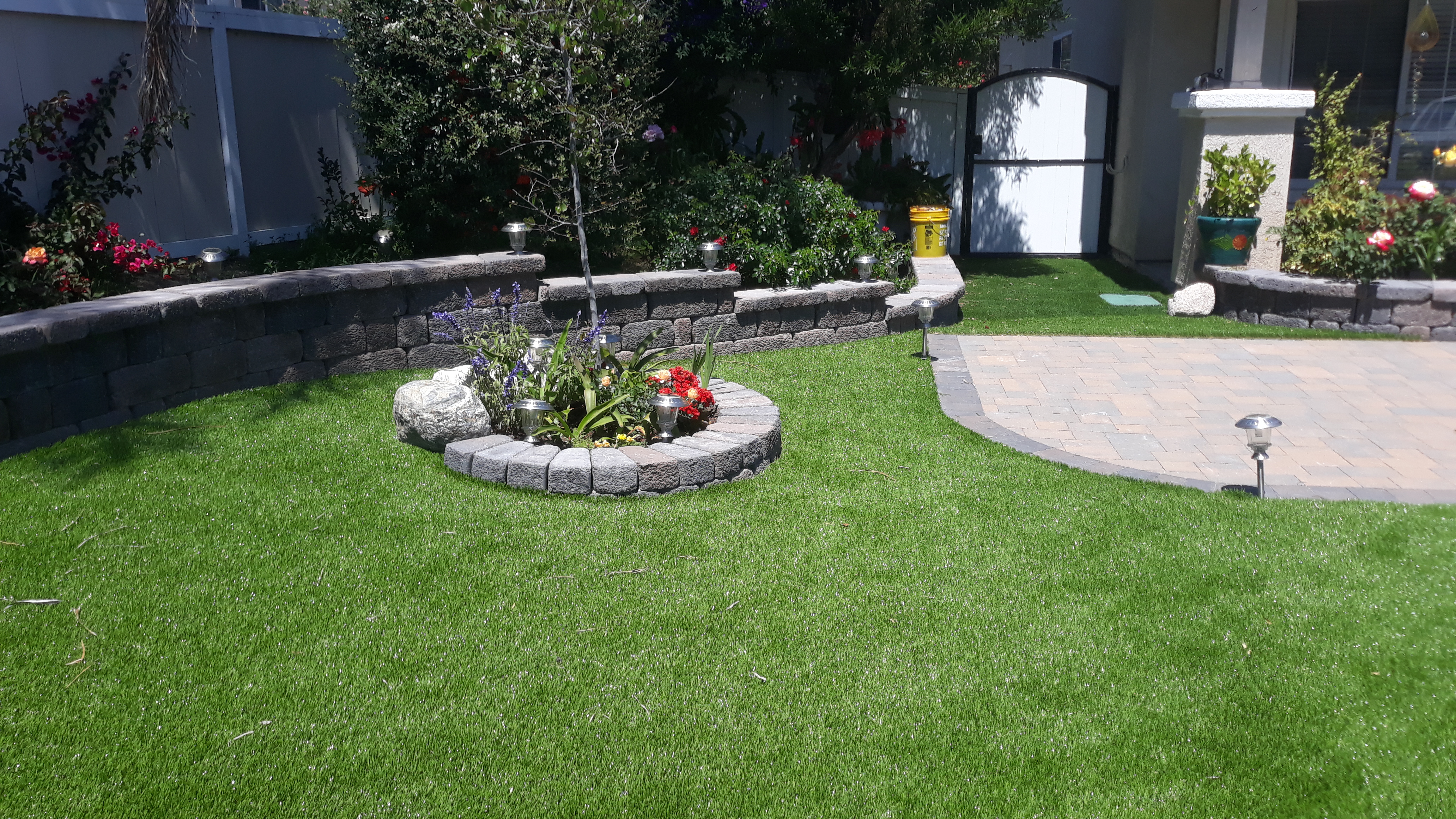 Artificial Turf Installation — San Diego Project vinyl plank flooring installed in San Diego home by Hardscape Flow