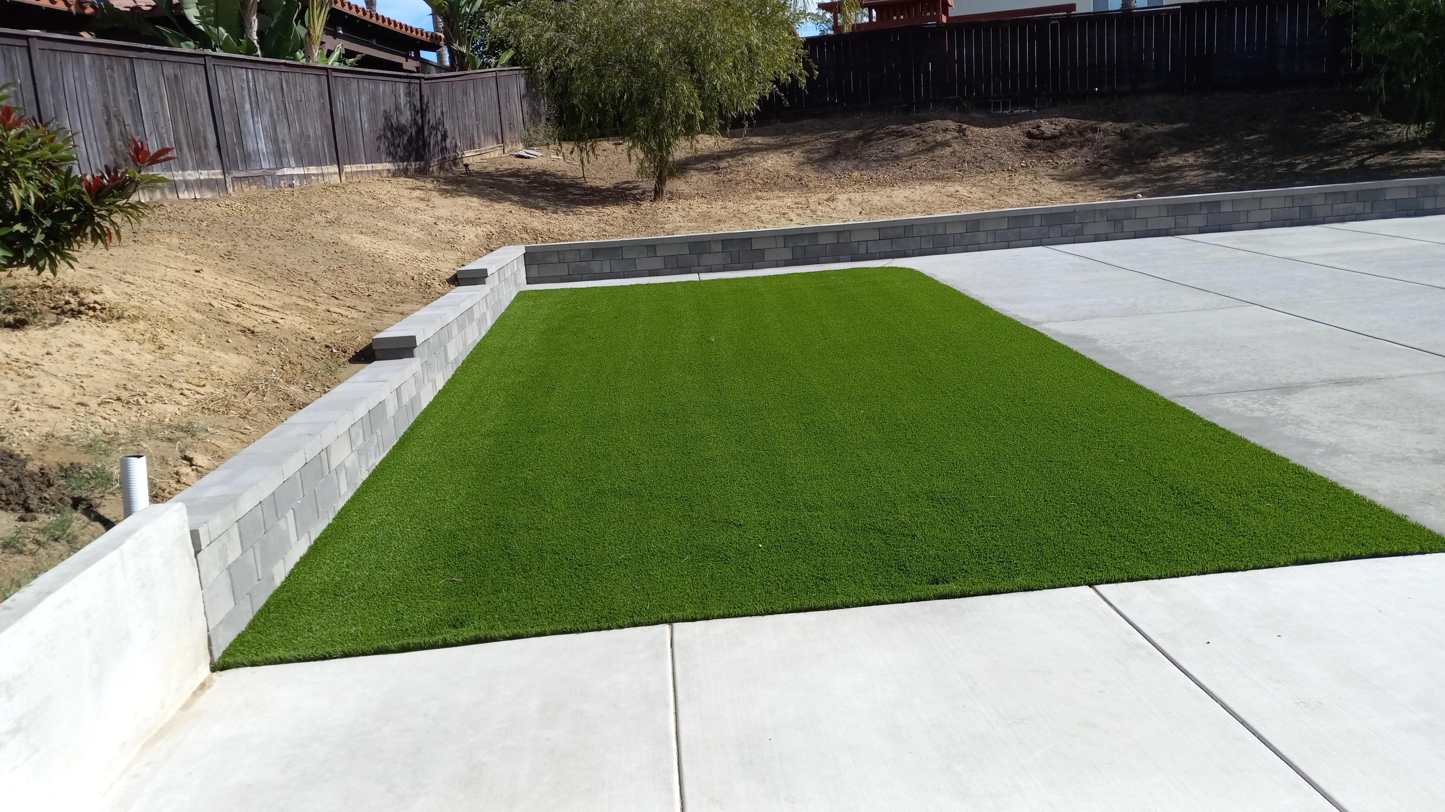 Artificial Turf Installation — San Diego Project vinyl plank flooring installed in San Diego home by Hardscape Flow