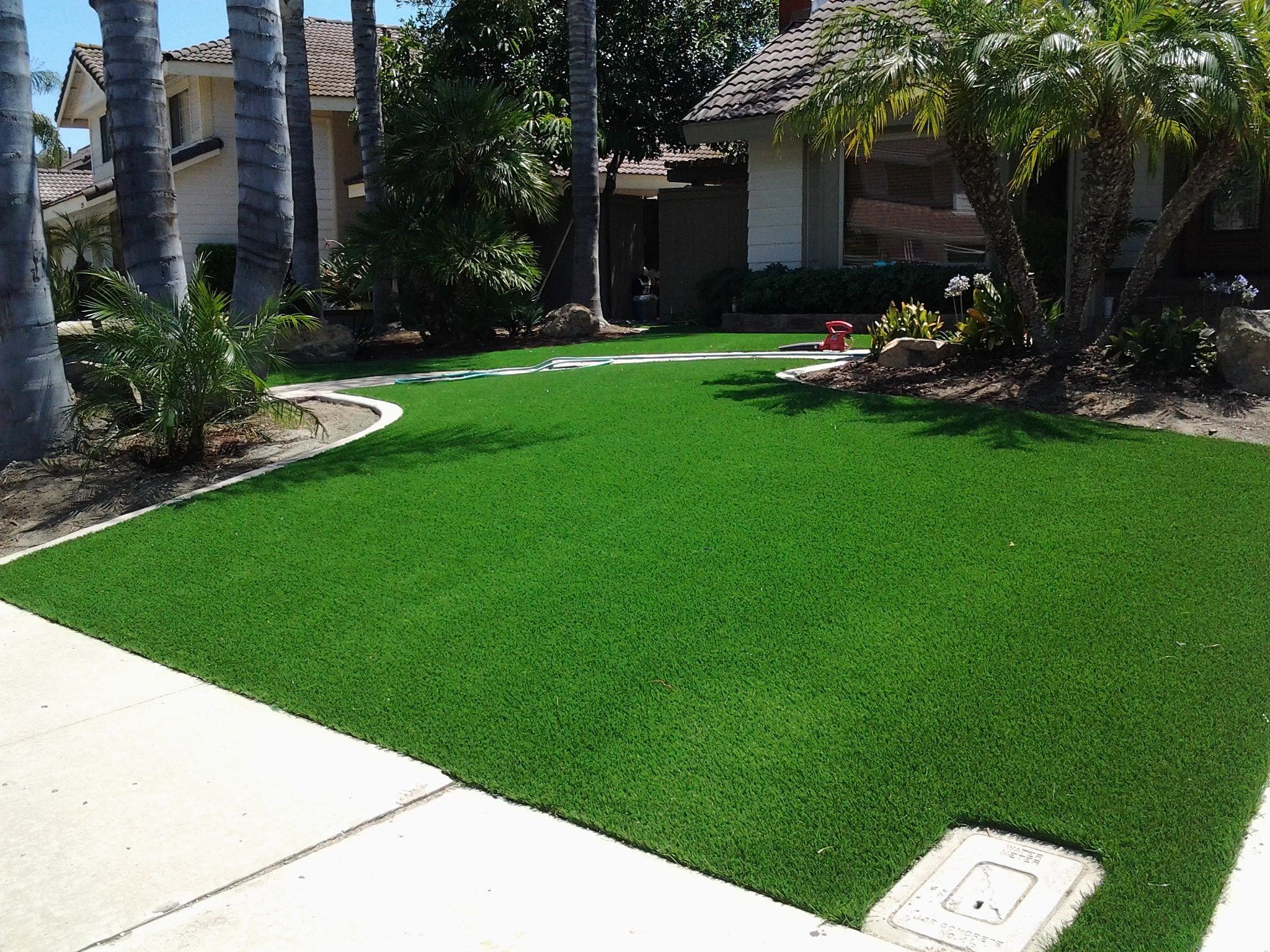 Artificial Turf Installation — San Diego Project vinyl plank flooring installed in San Diego home by Hardscape Flow