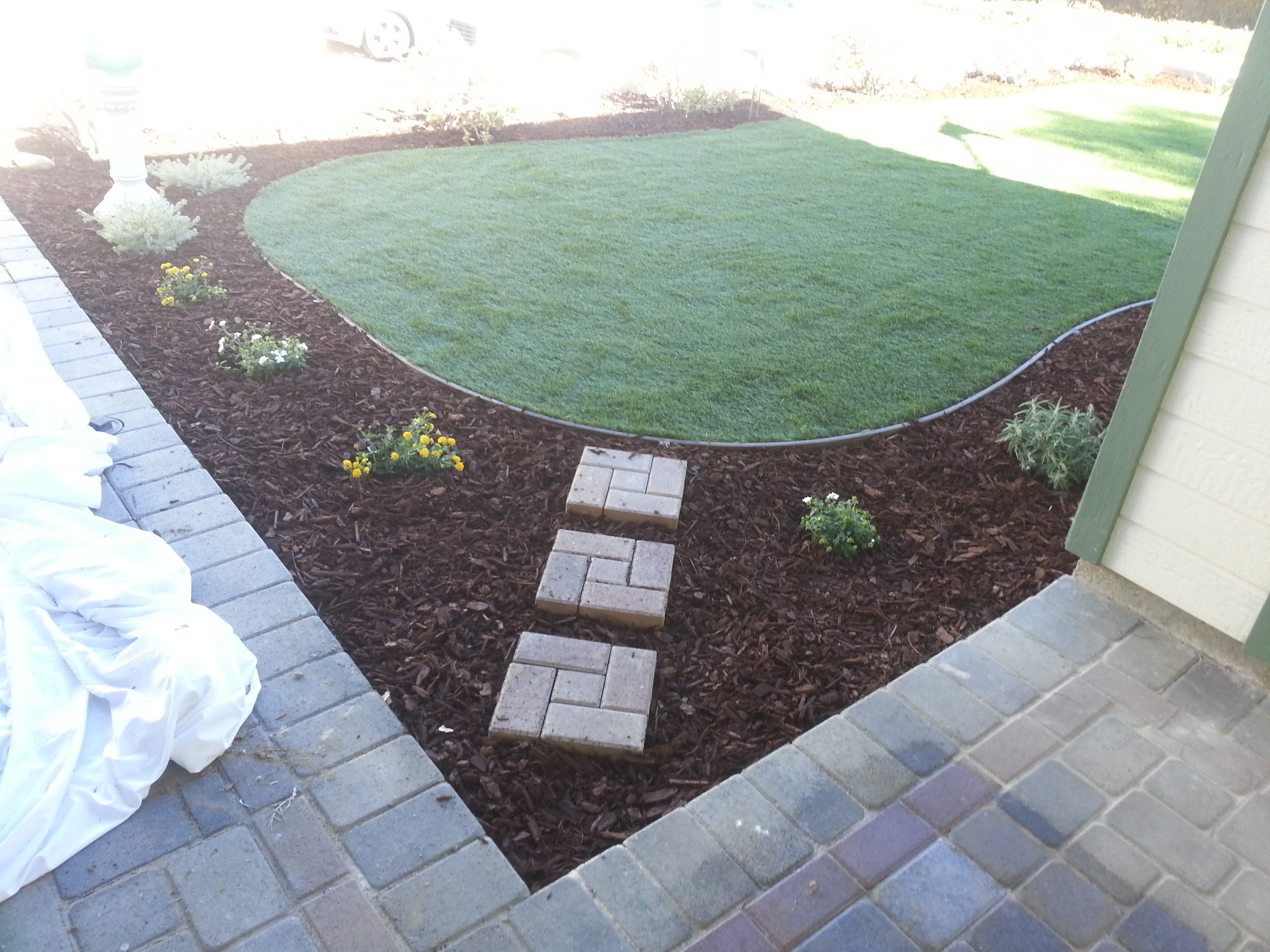 Artificial Turf Installation — San Diego Project vinyl plank flooring installed in San Diego home by Hardscape Flow