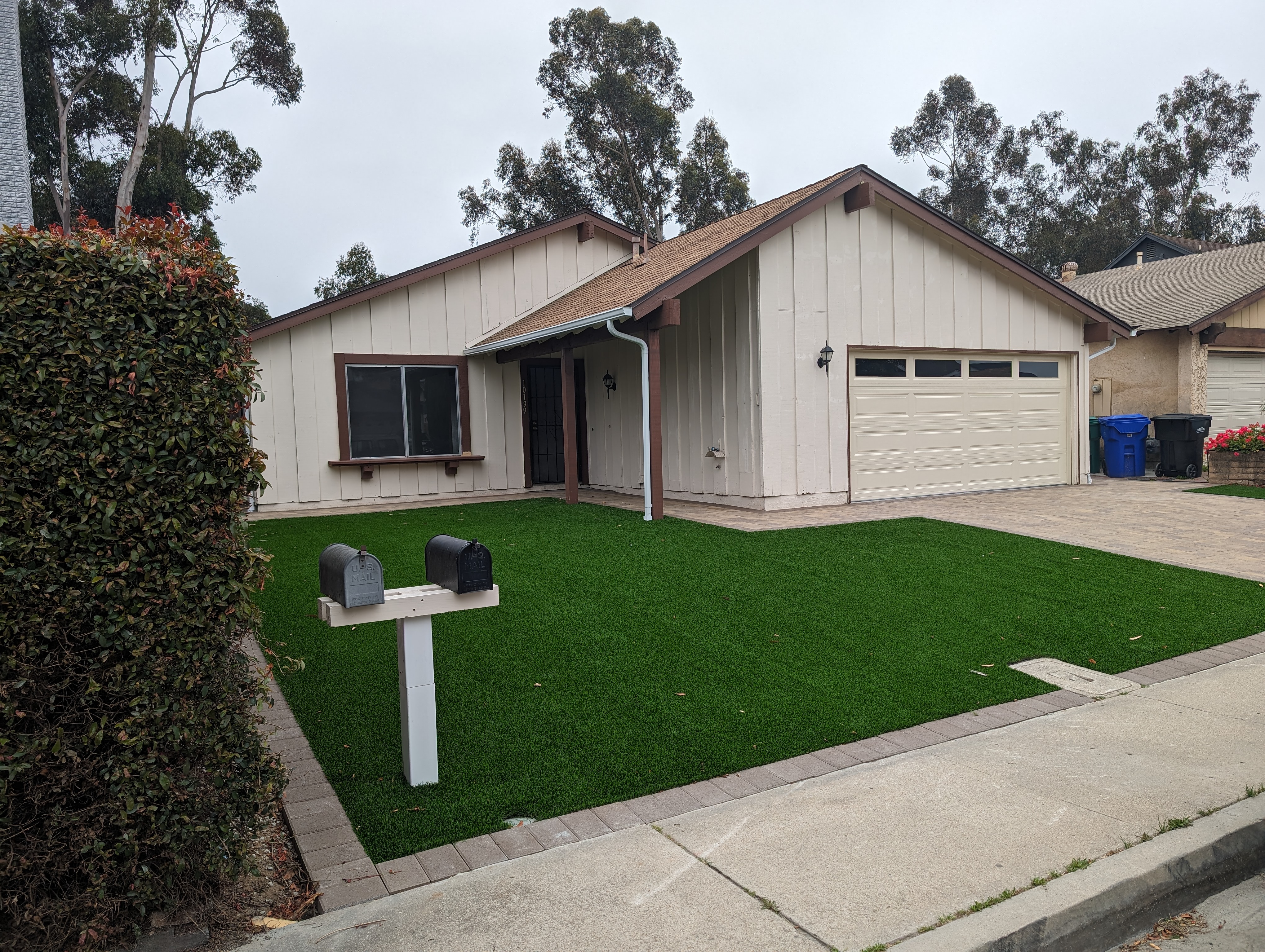 Artificial Turf Installation — San Diego Project vinyl plank flooring installed in San Diego home by Hardscape Flow