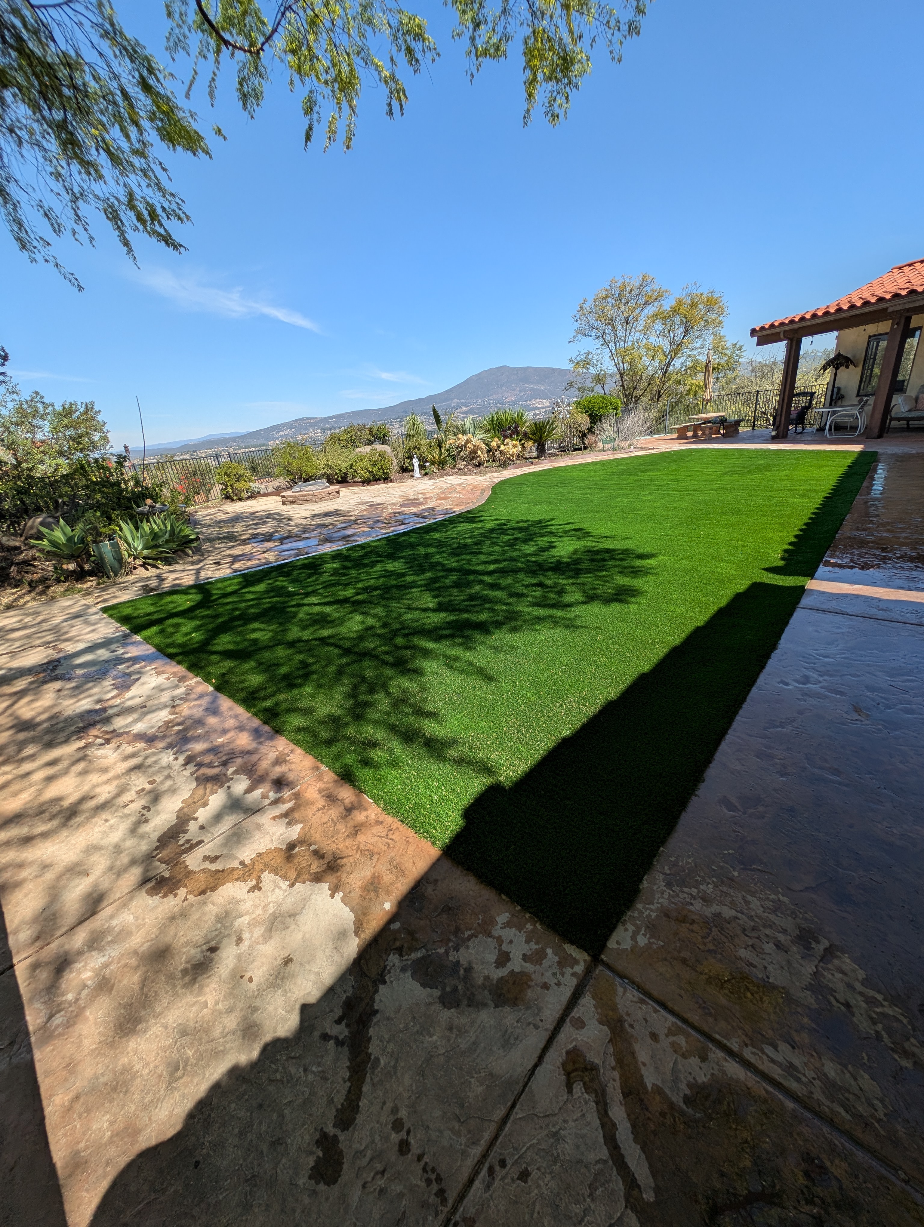 Artificial Turf Installation — San Diego Project vinyl plank flooring installed in San Diego home by Hardscape Flow