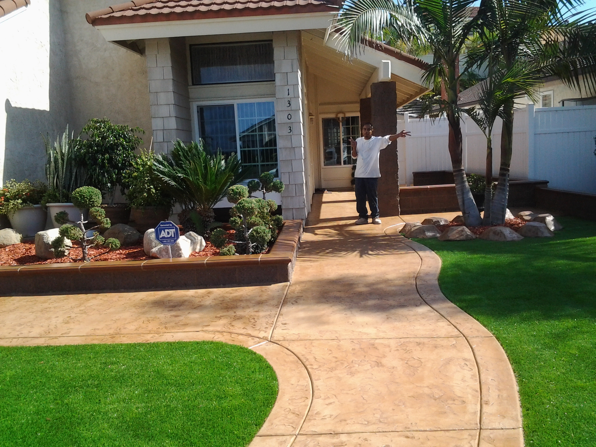 Paver Walkway — San Diego Project vinyl plank flooring installed in San Diego home by Hardscape Flow