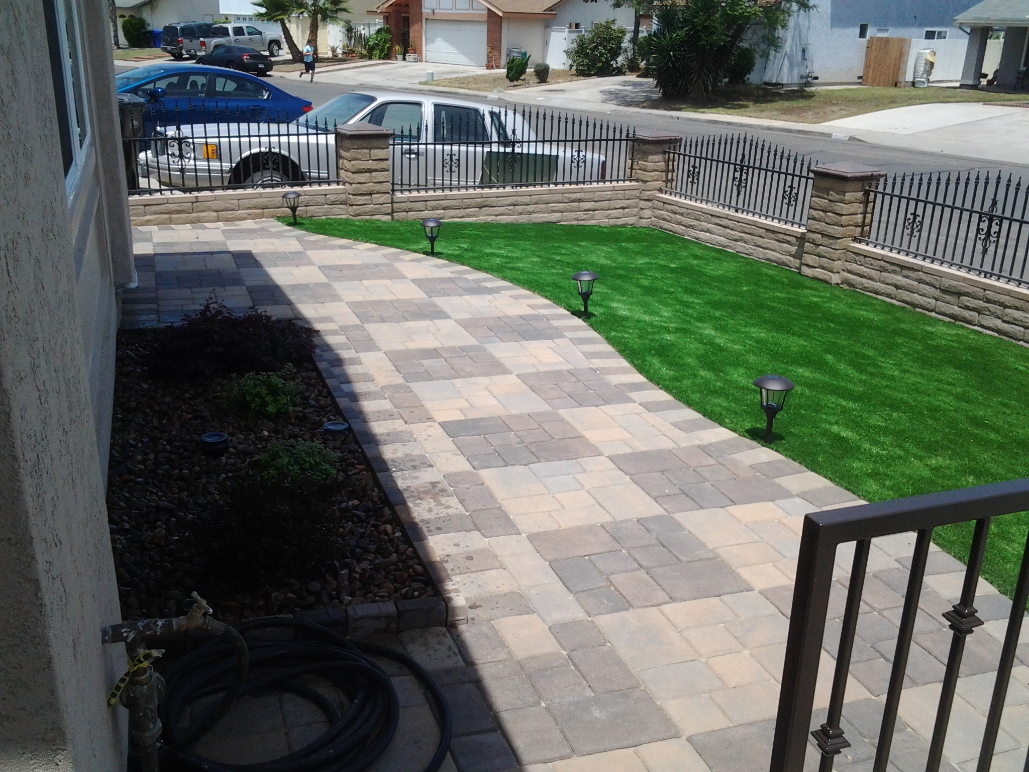 Paver Walkway — San Diego Project vinyl plank flooring installed in San Diego home by Hardscape Flow