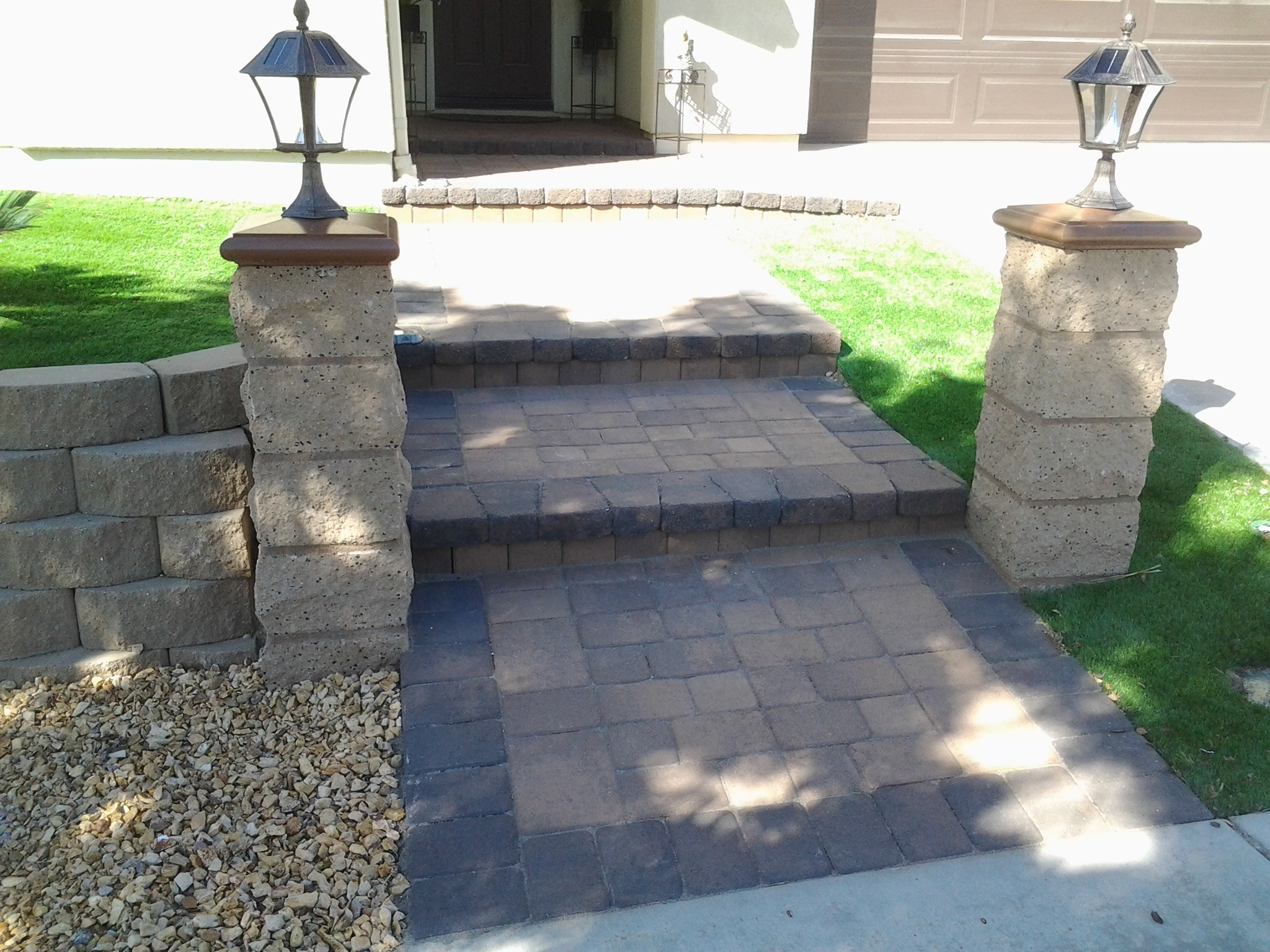 Paver Walkway — San Diego Project vinyl plank flooring installed in San Diego home by Hardscape Flow