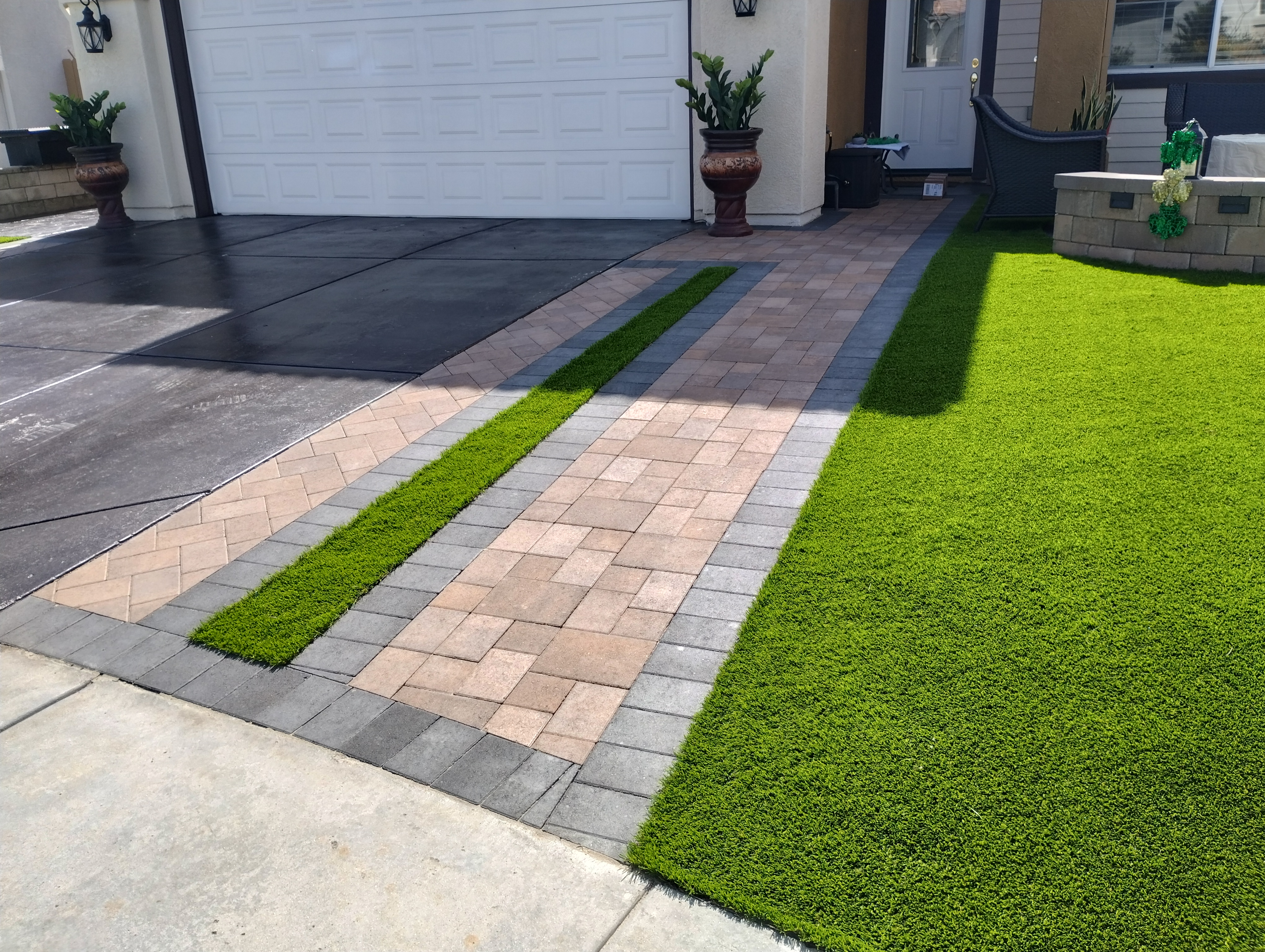 Paver Walkway — San Diego Project vinyl plank flooring installed in San Diego home by Hardscape Flow