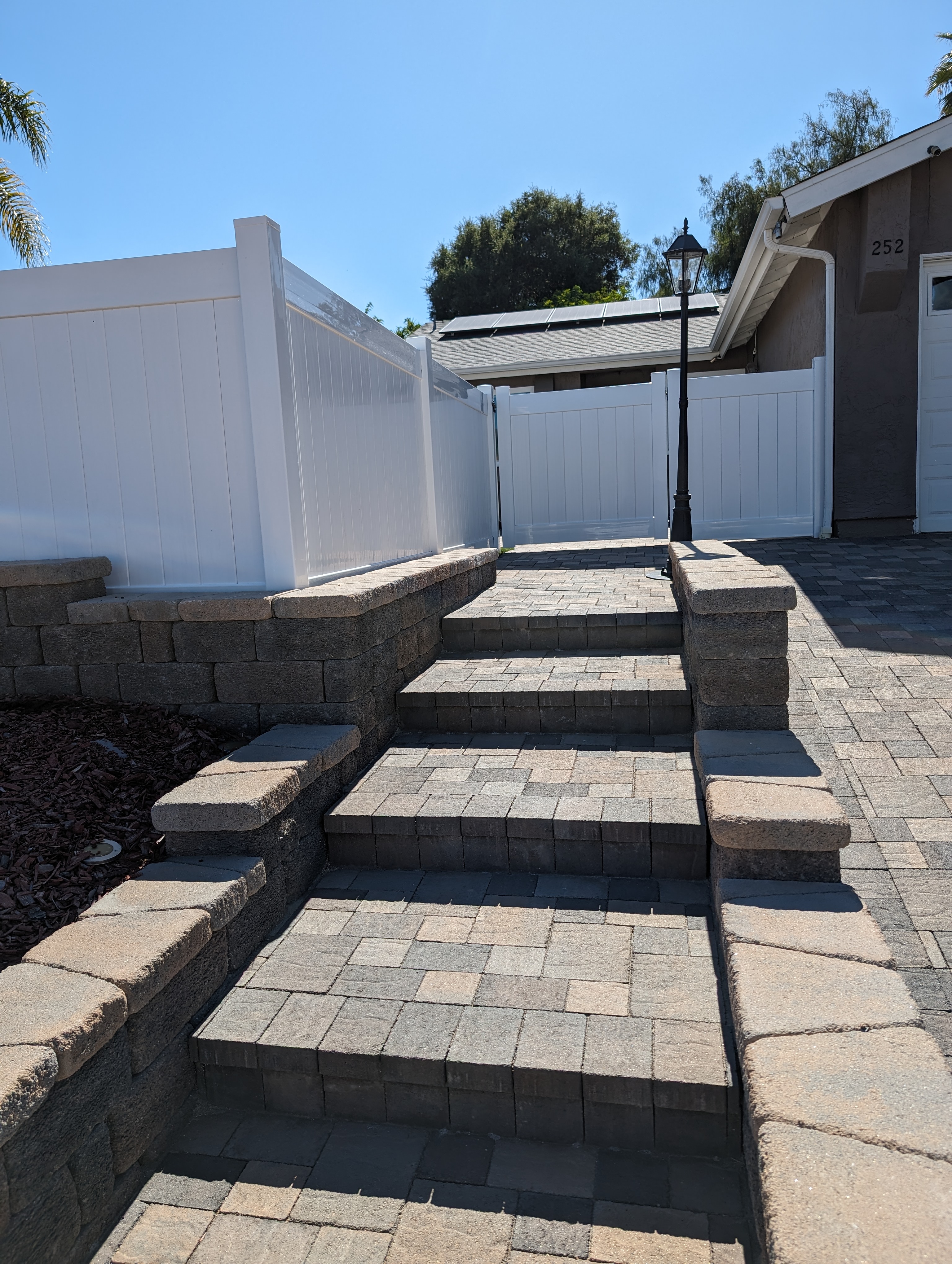 Paver Walkway — San Diego Project vinyl plank flooring installed in San Diego home by Hardscape Flow