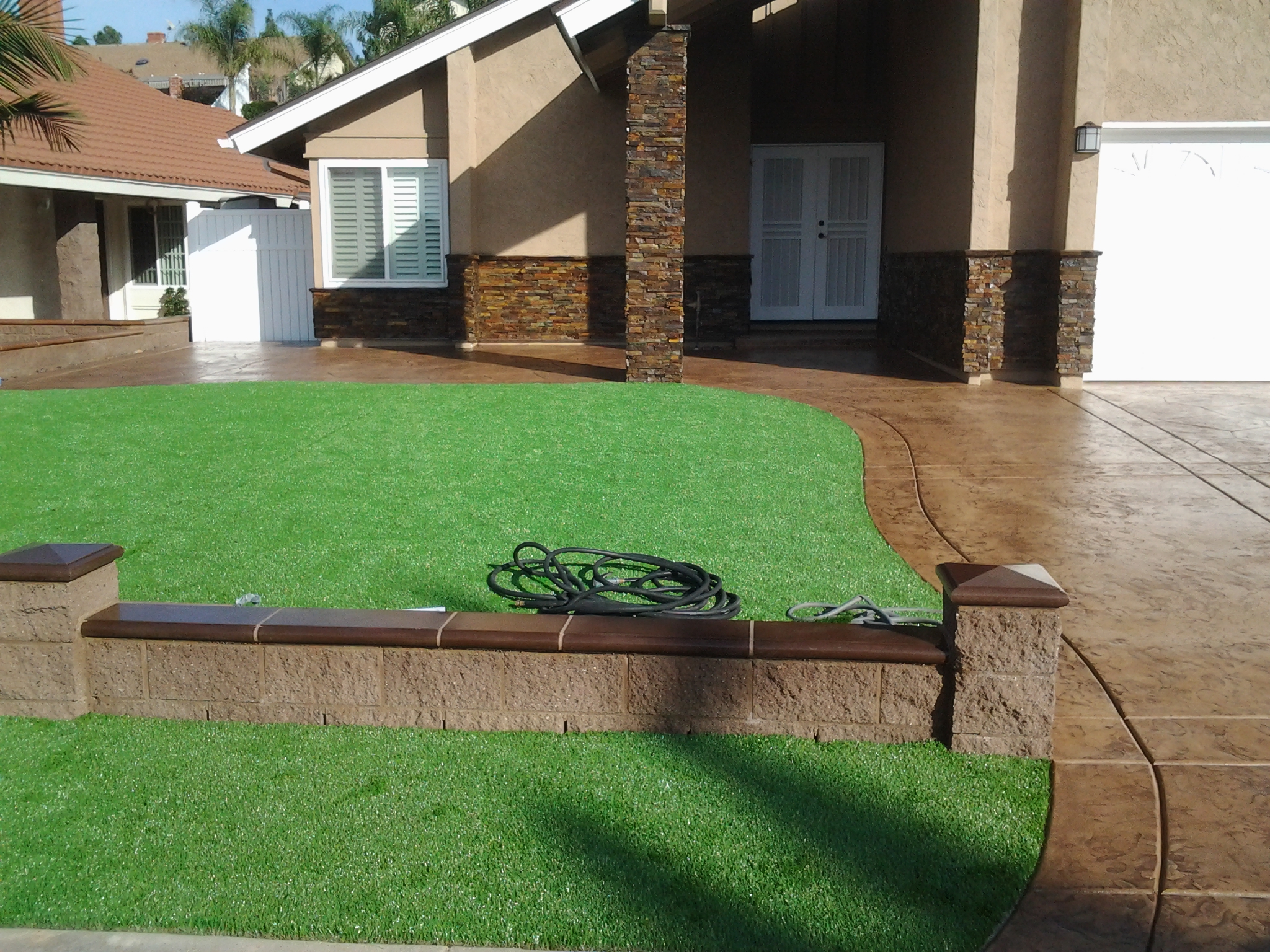 Retaining Wall — San Diego Project vinyl plank flooring installed in San Diego home by Hardscape Flow