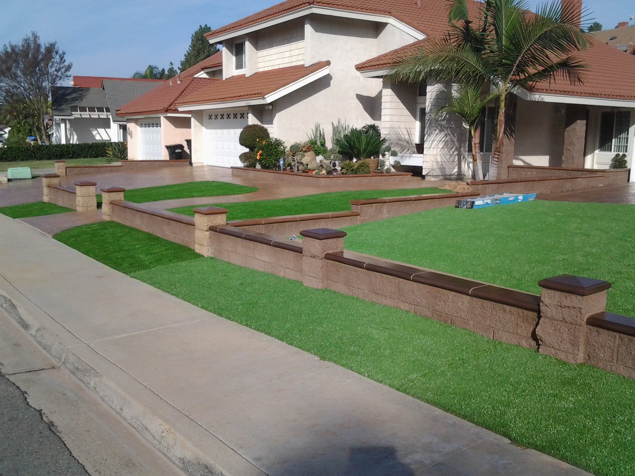 Retaining Wall — San Diego Project vinyl plank flooring installed in San Diego home by Hardscape Flow