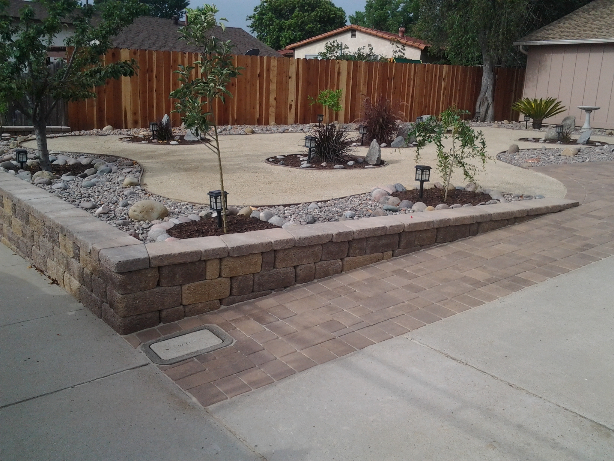 Retaining Wall — San Diego Project vinyl plank flooring installed in San Diego home by Hardscape Flow