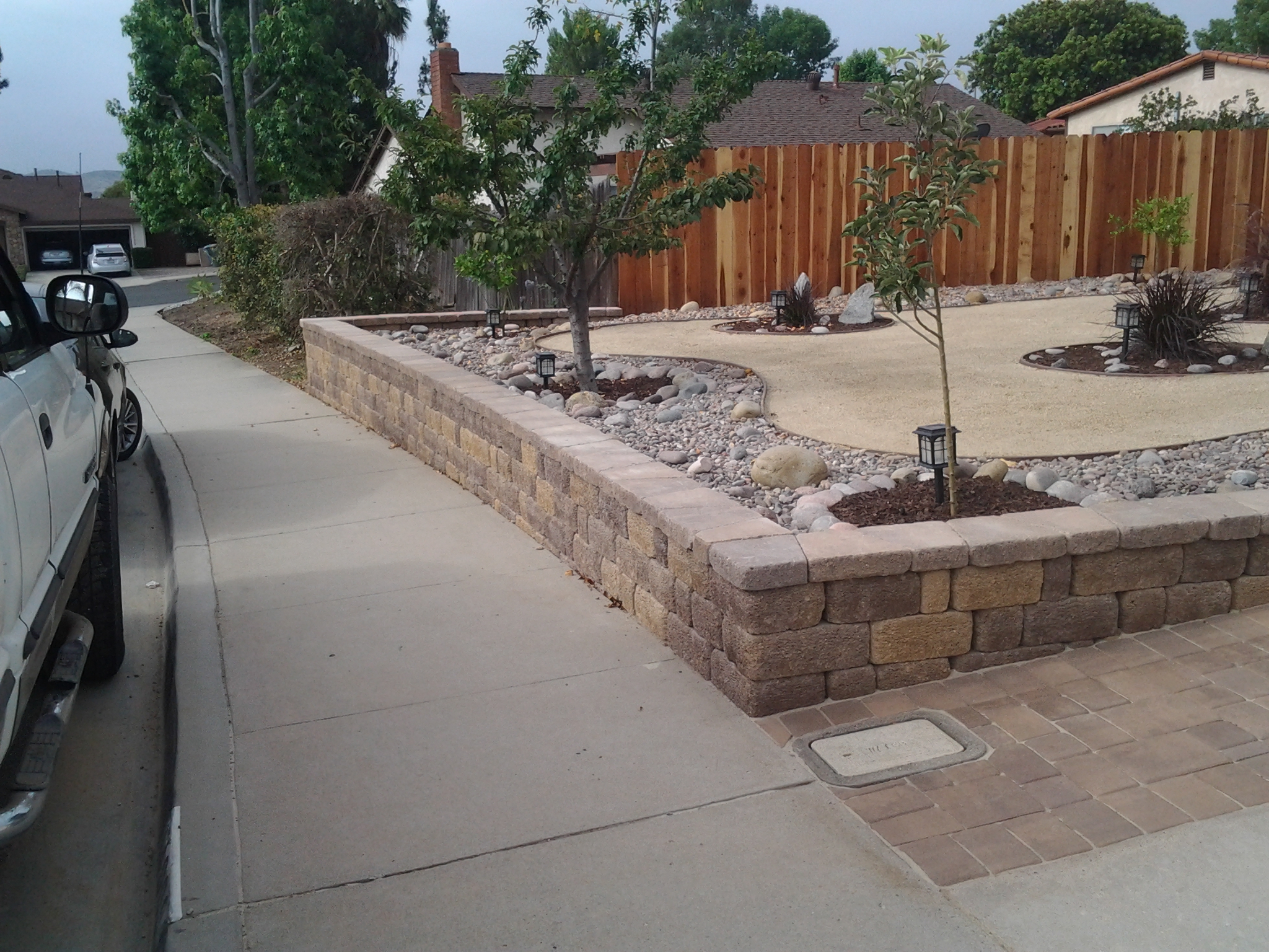 Retaining Wall — San Diego Project vinyl plank flooring installed in San Diego home by Hardscape Flow