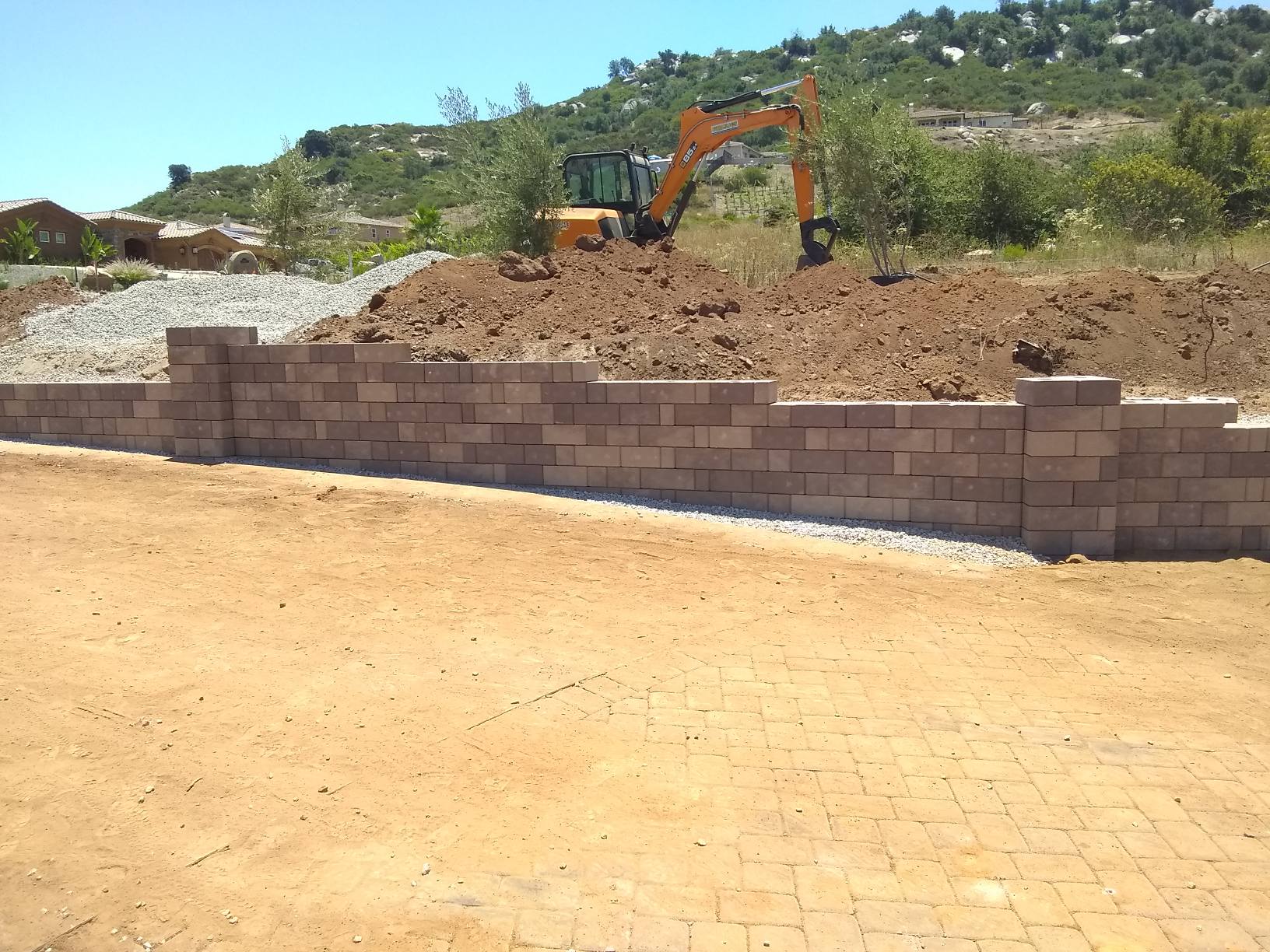 Retaining Wall — San Diego Project vinyl plank flooring installed in San Diego home by Hardscape Flow