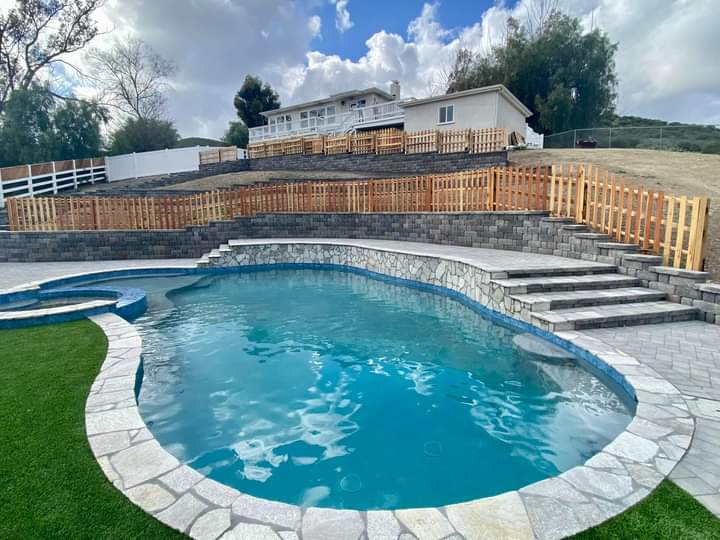 Retaining Wall — San Diego Project vinyl plank flooring installed in San Diego home by Hardscape Flow