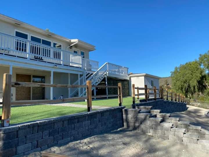 Retaining Wall — San Diego Project vinyl plank flooring installed in San Diego home by Hardscape Flow
