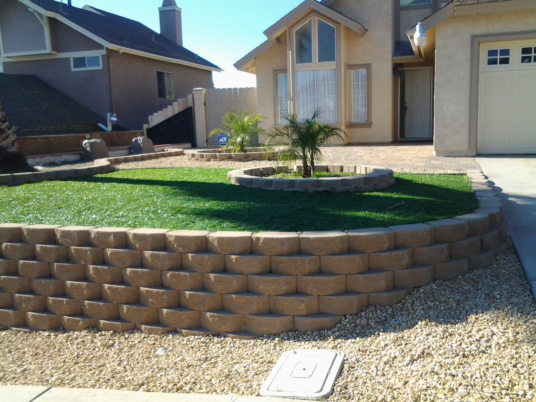 Retaining Wall — San Diego Project vinyl plank flooring installed in San Diego home by Hardscape Flow